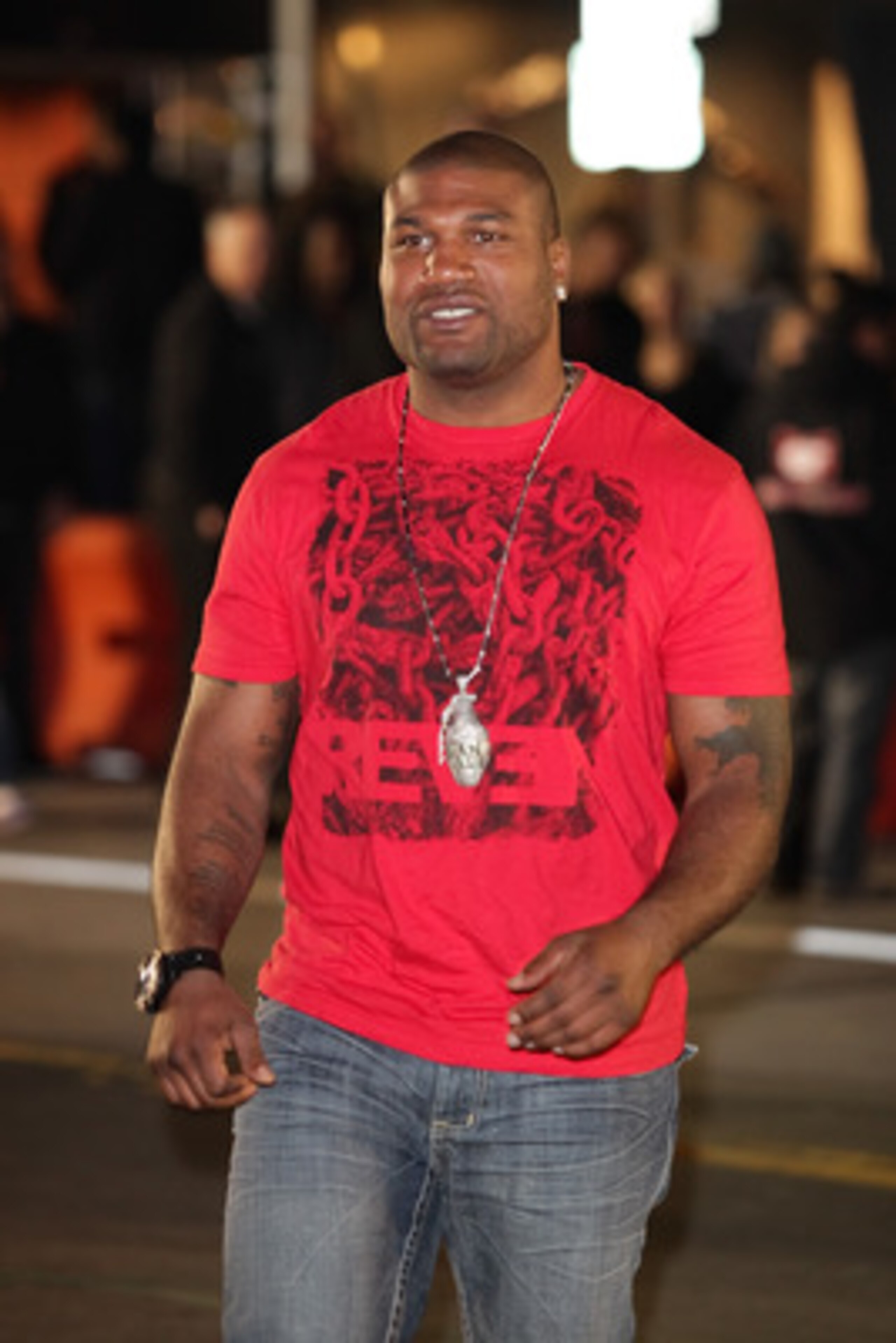 LOS ANGELES, CA - JANUARY 21: Quinton 'Rampage' Jackson attends the Pastrana-Waltrip Racing announcement of the 2011 NASCAR Nationwide partnership on January 21, 2011 in Los Angeles, California. (Photo by Noel Vasquez/Getty Images for Waltrip Racing) LOS ANGELES, CA - JANUARY 21: Quinton 'Rampage' Jackson attends the Pastrana-Waltrip Racing announcement of the 2011 NASCAR Nationwide partnership on January 21, 2011 in Los Angeles, California. (Photo by Noel Vasquez/Getty Images for Waltrip Racing)