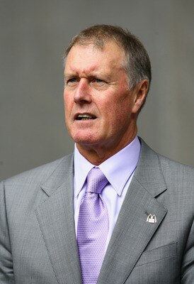 LONDON - MAY 19:  Ex-West Ham United player Sir Geoff Hurst looks on prior to the FA Cup Final match sponsored by E.ON between Manchester United and Chelsea at Wembley Stadium on May 19, 2007 in London, England.  (Photo by Clive Mason/Getty Images)