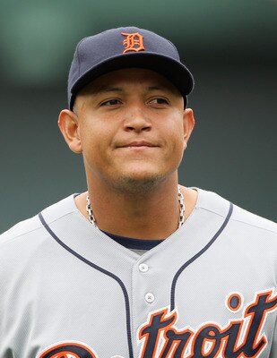 OAKLAND, CA - APRIL 17:  Miguel Cabrera #24 of the Detroit Tigers walks out to the field for their game against the Oakland Athletics at Oakland-Alameda County Coliseum on April 17, 2011 in Oakland, California.  (Photo by Ezra Shaw/Getty Images)