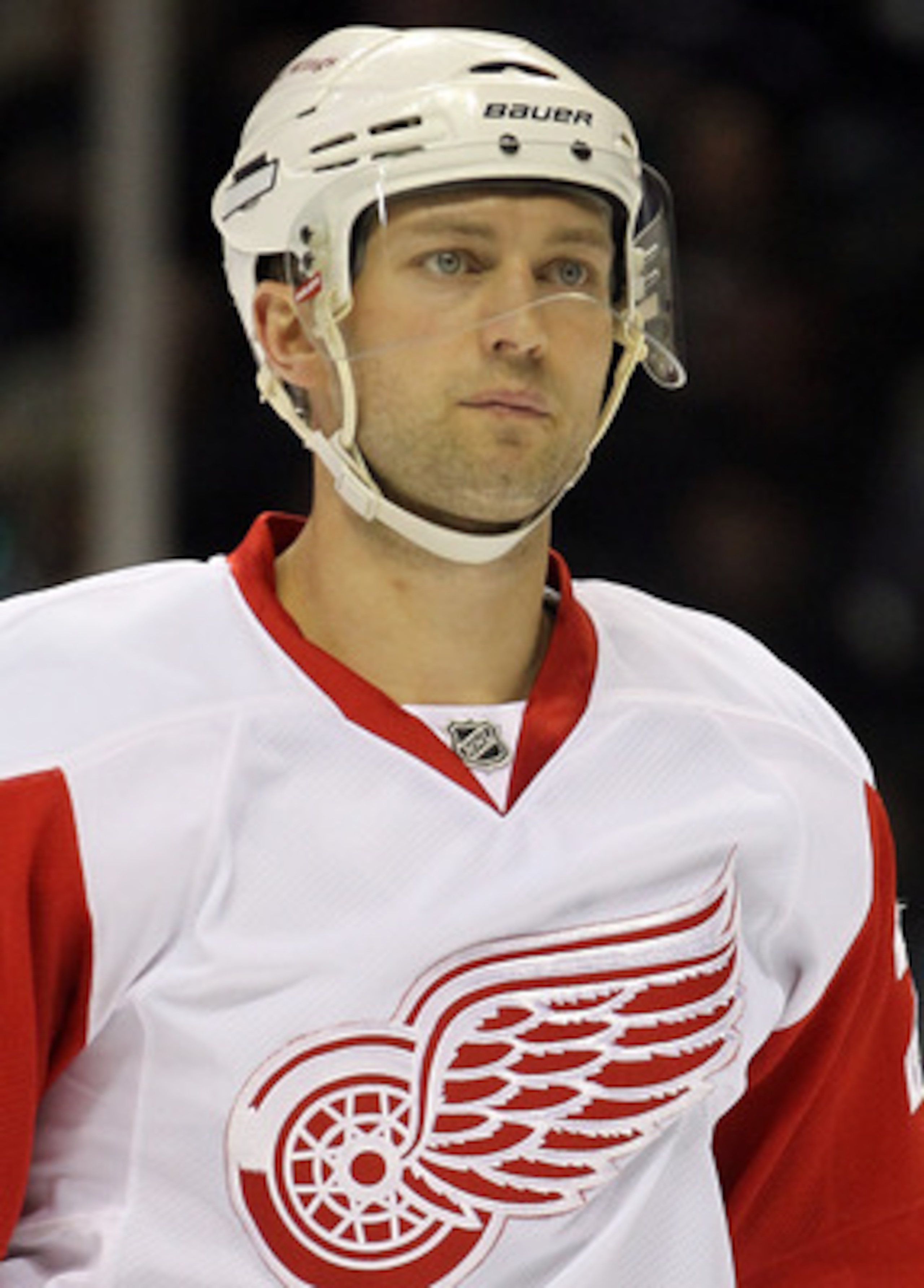 SAN JOSE, CA - APRIL 29:  Brian Rafalski #28 of the Detroit Red Wings in action against the San Jose Sharks in Game One of the Western Conference Semifinals during the 2011 NHL Stanley Cup Playoffs at HP Pavilion on April 29, 2011 in San Jose, California.
