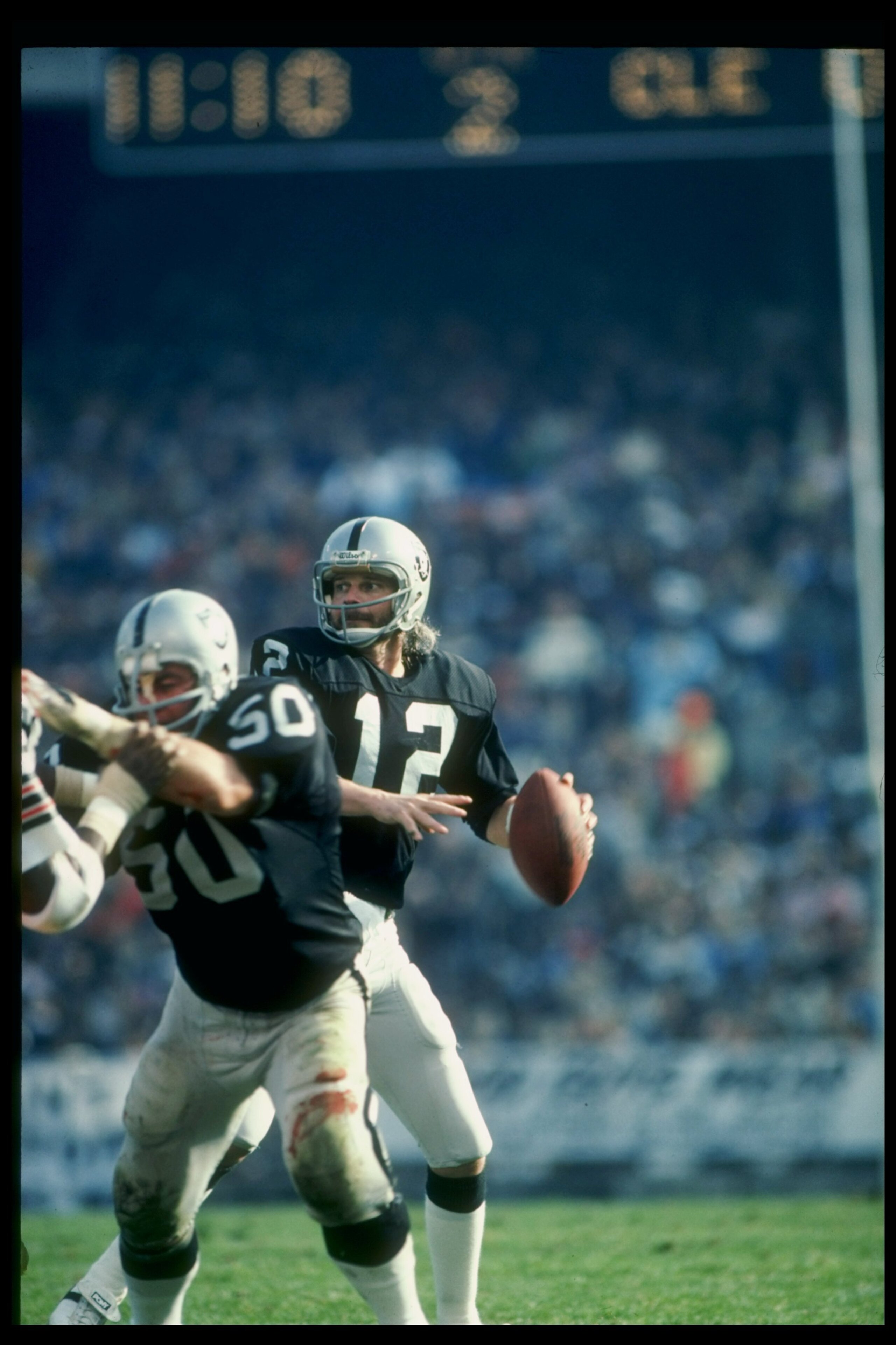 9 Dec 1979: Quarterback Ken Stabler of the Oakland Raiders prepares to pass the ball during a game against the Cleveland Browns at the Oakland-Alameda County Coliseum in Oakland, California. The Raiders won the game 19-14. Mandatory Credit: Allsport /A 9 Dec 1979: Quarterback Ken Stabler of the Oakland Raiders prepares to pass the ball during a game against the Cleveland Browns at the Oakland-Alameda County Coliseum in Oakland, California. The Raiders won the game 19-14. Mandatory Credit: Allsport /A