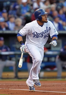 KANSAS CITY, MO - MAY 16:  Melky Cabrera #53 of the Kansas City Royals in action during the game against the Cleveland Indians on May 16, 2011 at Kauffman Stadium in Kansas City, Missouri.  (Photo by Jamie Squire/Getty Images)
