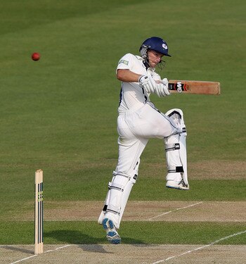 LEEDS, ENGLAND - APRIL 20:  Adam Lyth of Yorkshire pulls the ball during the LV County Championship match between Yorkshire and Nottinghamshire at Headingley on April 20, 2011 in Leeds, England.  (Photo by David Rogers/Getty Images)
