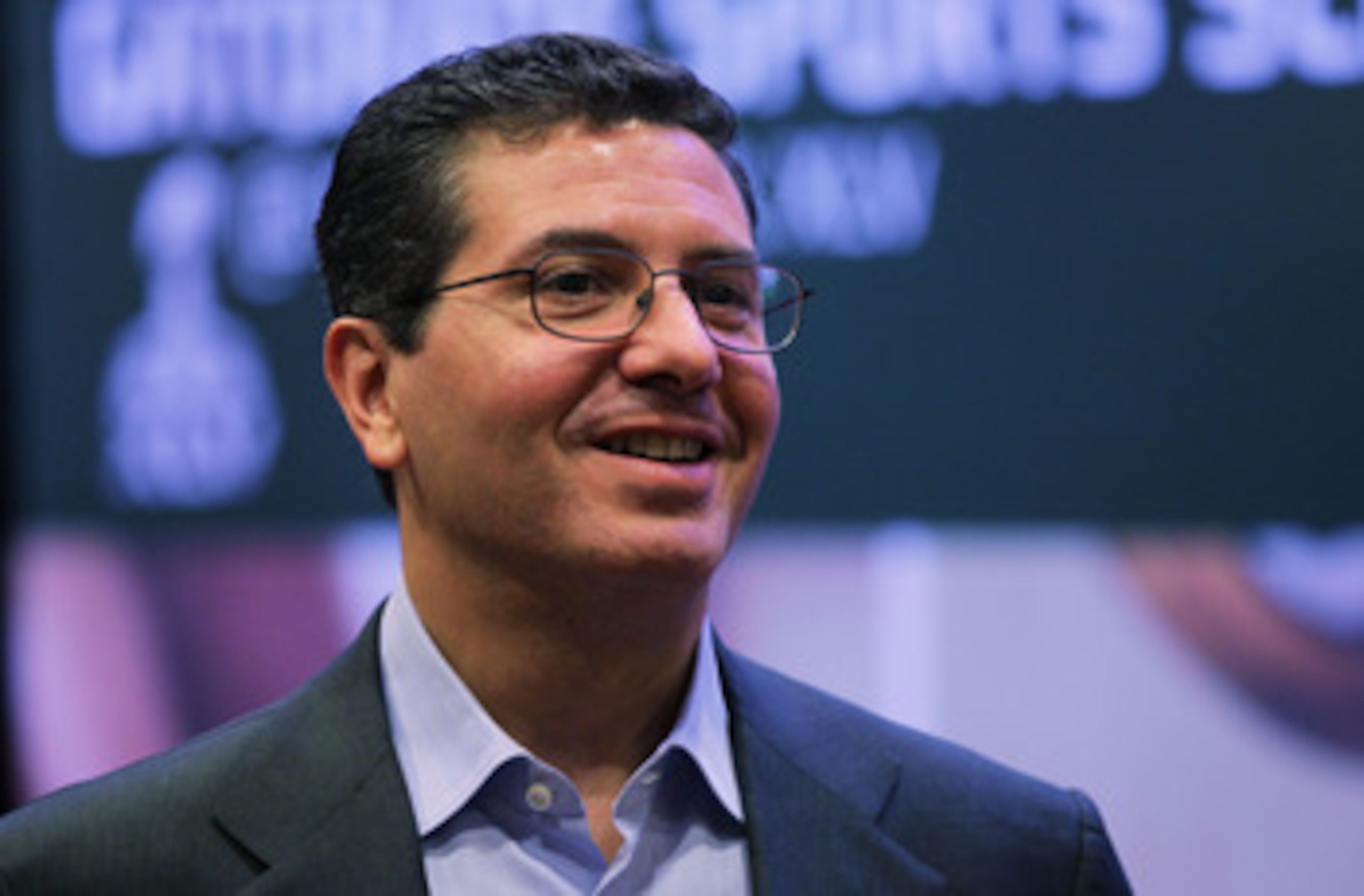 DALLAS, TX - FEBRUARY 04:  Owner of the Washington Redskins Daniel Snyder speaks to reporters during a press conference with NFL commissioner Roger Goodell at the Super Bowl XLV media center on February 4, 2011 in Dallas, Texas. The Green Bay Packers will