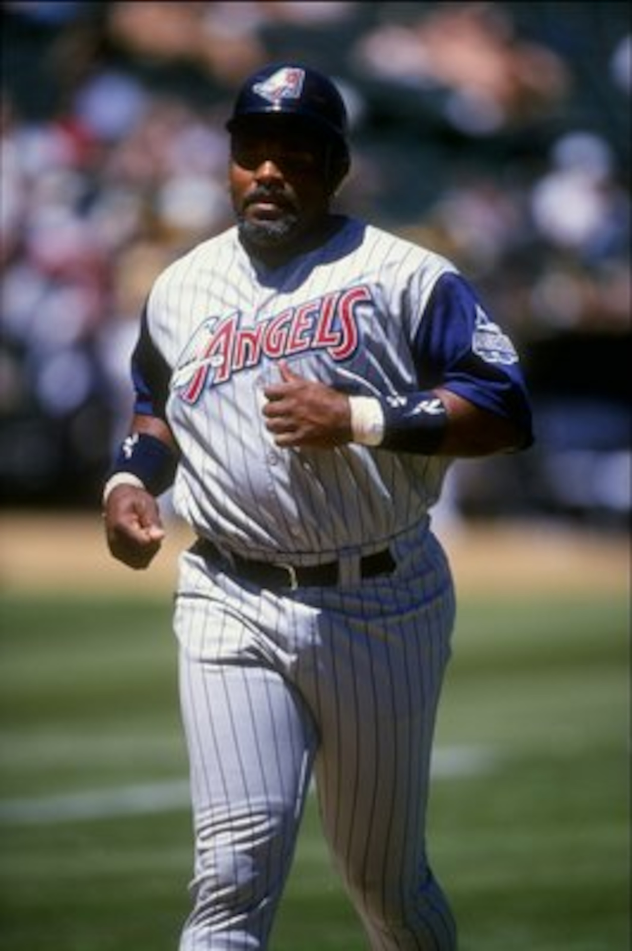 14 Jul 1998: Infielder Cecil Fielder #45 of the Anaheim Angels in action during a game against the Oakland Athletics at the Oakland Coliseum in Oakland, California. The Athletics defeated the Angels 6-2. Mandatory Credit: Otto Greule Jr. /Allsport 14 Jul 1998: Infielder Cecil Fielder #45 of the Anaheim Angels in action during a game against the Oakland Athletics at the Oakland Coliseum in Oakland, California. The Athletics defeated the Angels 6-2. Mandatory Credit: Otto Greule Jr. /Allsport