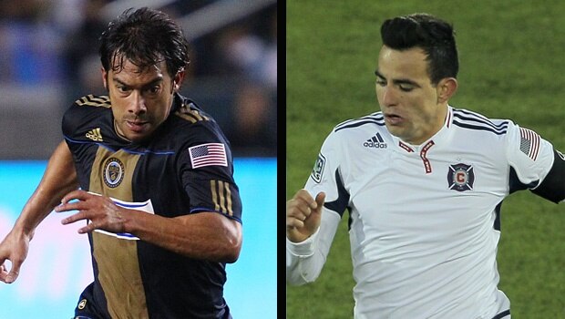 Guatemalan stars Carlos Ruiz and Marco Pappa