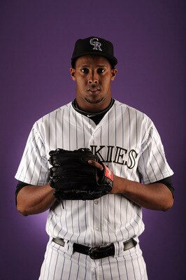 SCOTTSDALE, AZ - FEBRUARY 24:  Juan Nicasio #62 of the Colorado Rockies poses for a portrait during photo day at the Salt River Fields at Talking Stick on February 24, 2011 in Scottsdale, Arizona.  (Photo by Harry How/Getty Images)