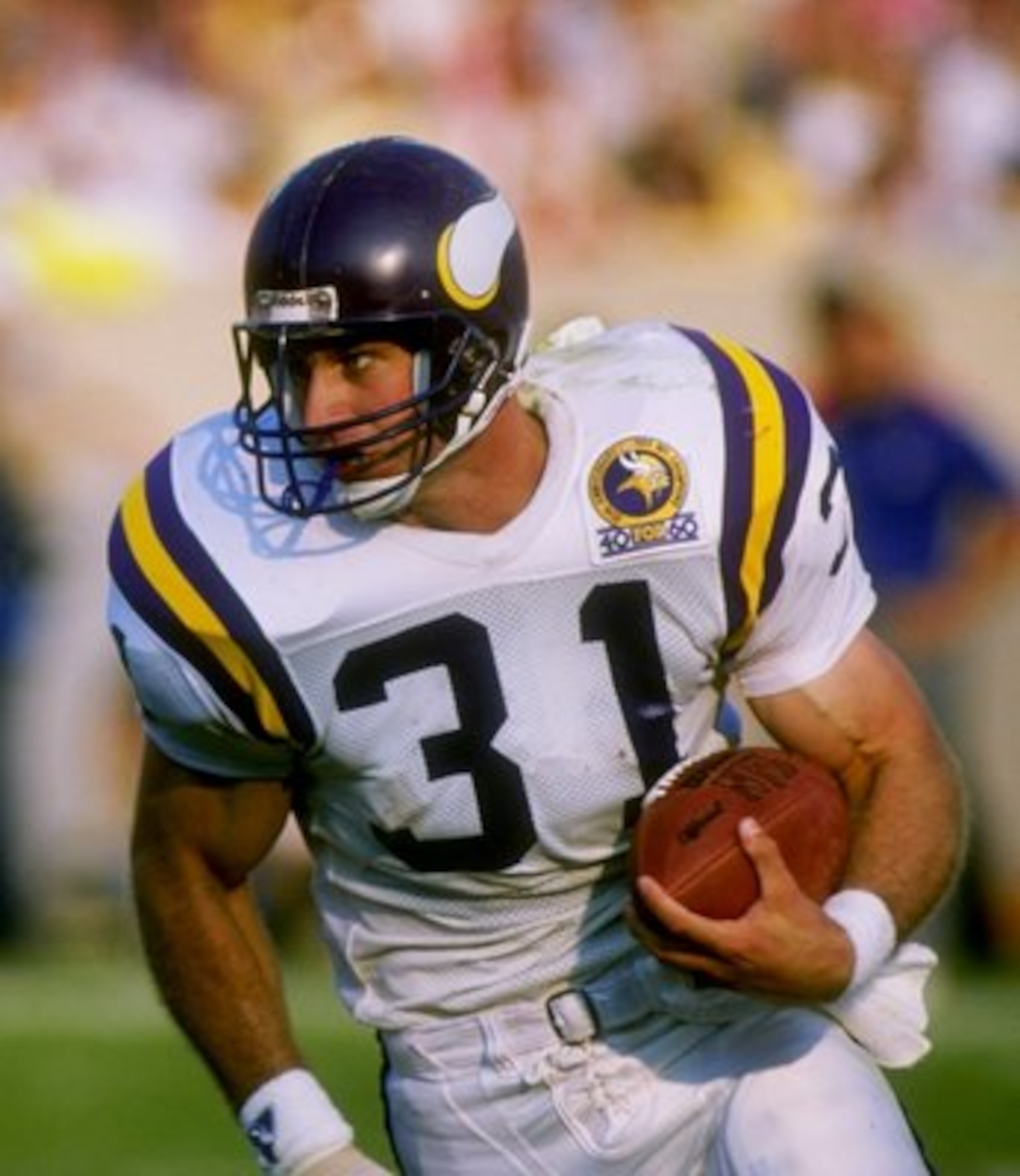 17 Sep 1989: Fullback Rick Fenney of the Minnesota Vikings runs with the ball during a game against the Chicago Bears at Soldier Field in Chicago, Illinois. The Bears won the game 38-7. 17 Sep 1989: Fullback Rick Fenney of the Minnesota Vikings runs with the ball during a game against the Chicago Bears at Soldier Field in Chicago, Illinois. The Bears won the game 38-7.