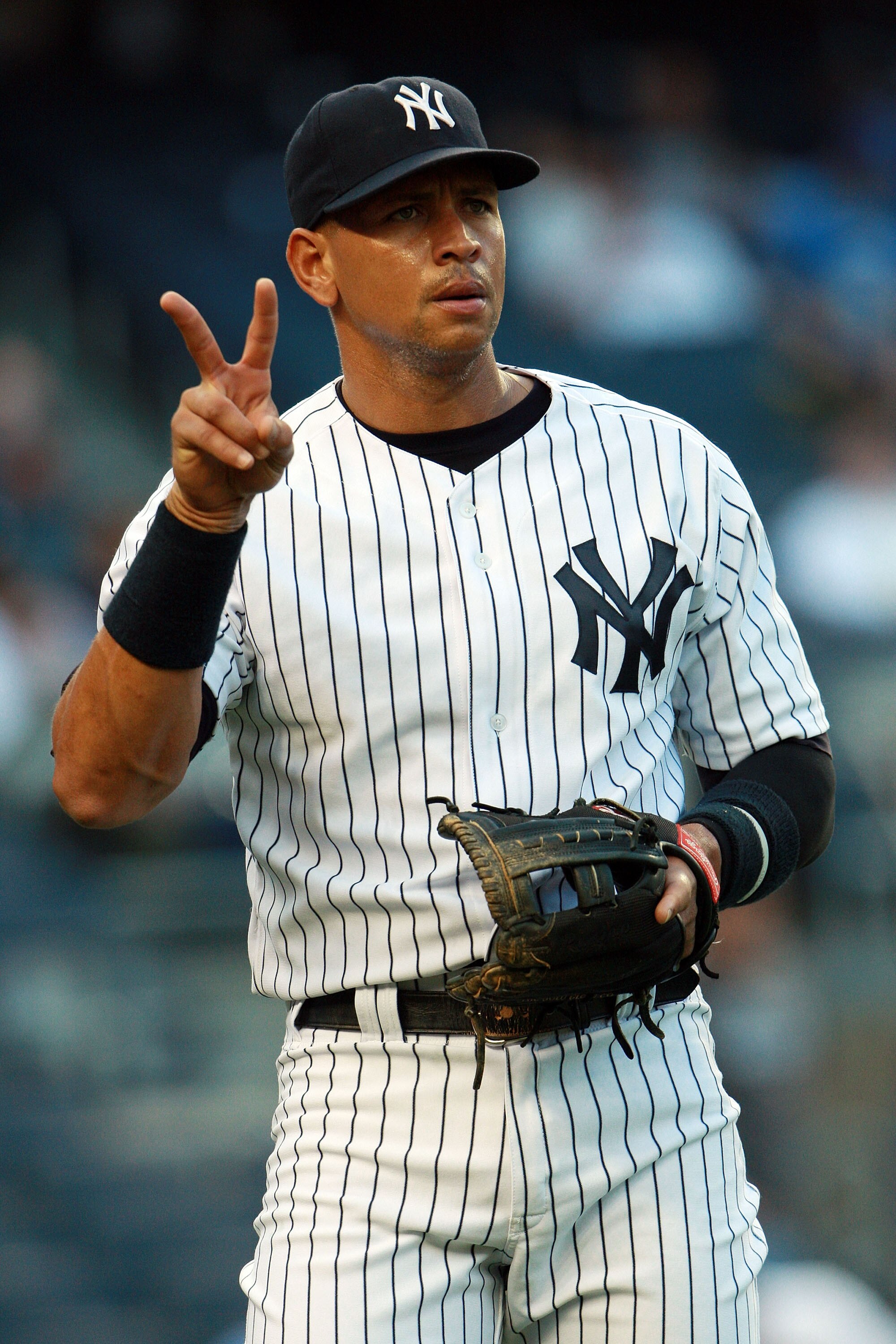 NEW YORK, NY - MAY 24:  Alex Rodriguez #13 of the New York Yankees gestures before playing against the Toronto Blue Jays at Yankee Stadium on May 24, 2011 in the Bronx borough of New York City.  (Photo by Michael Heiman/Getty Images)