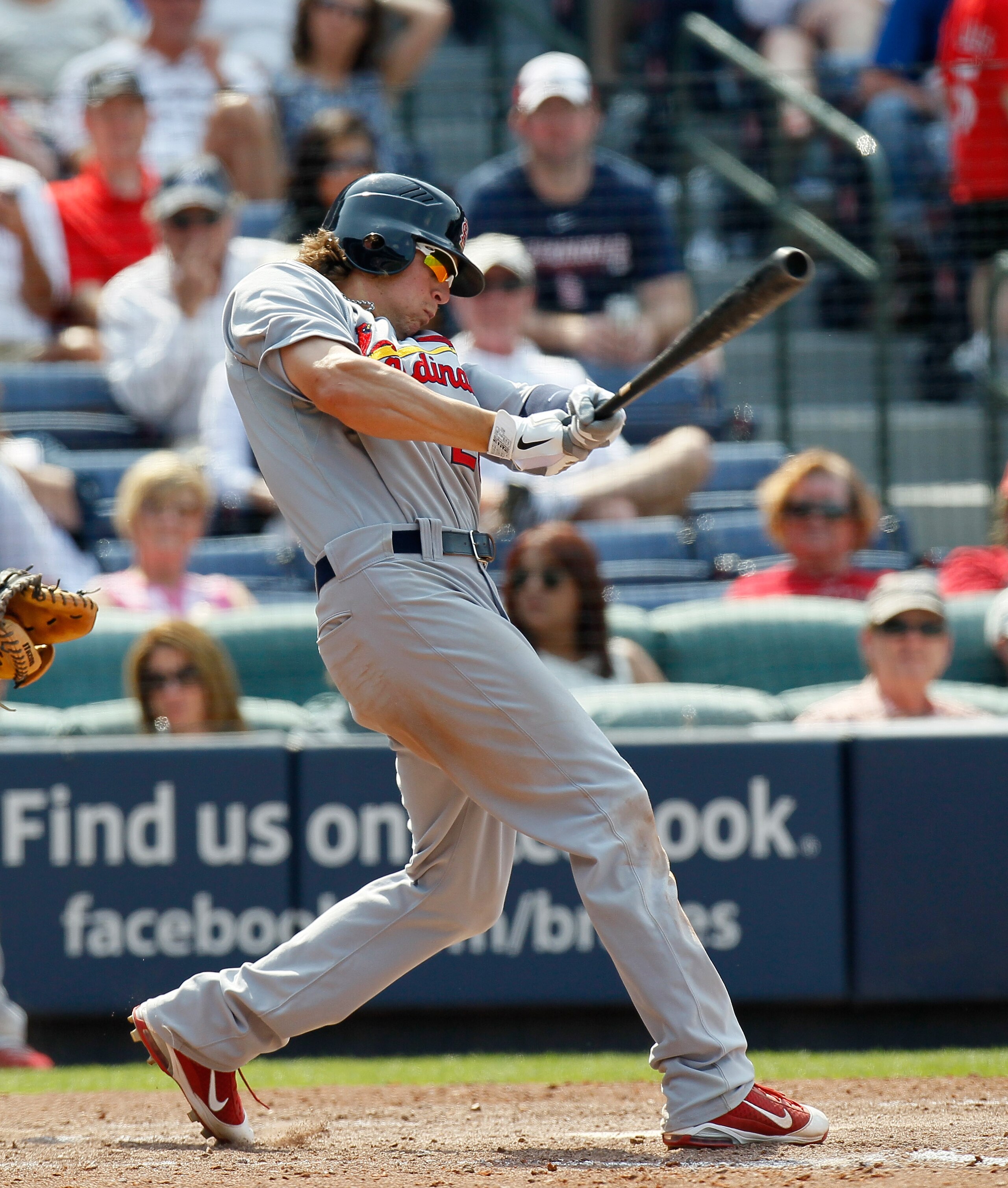 ATLANTA, GA - MAY 01:  Colby Rasmus #28 of the St. Louis Cardinals against the Atlanta Braves at Turner Field on May 1, 2011 in Atlanta, Georgia.  (Photo by Kevin C. Cox/Getty Images)
