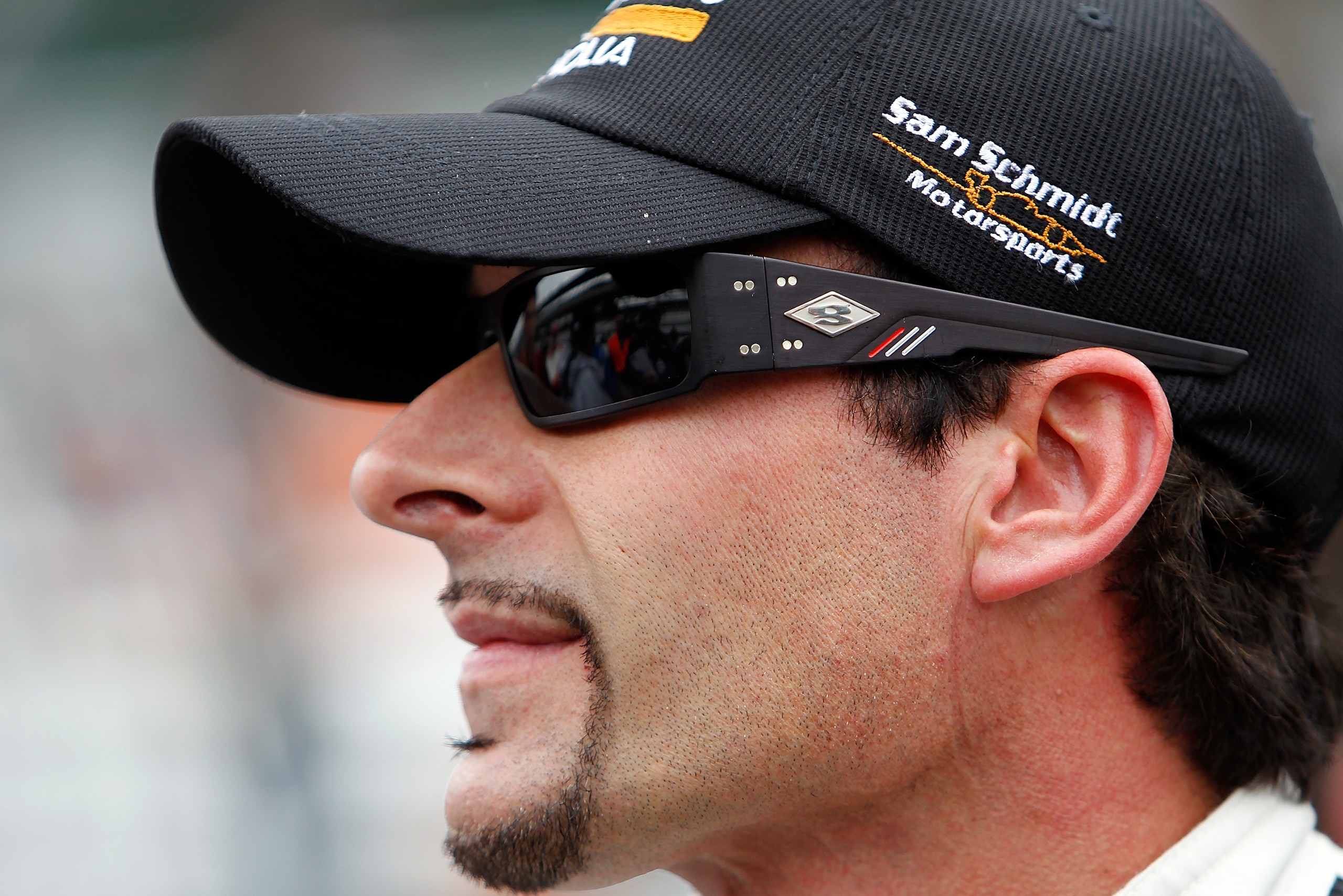 INDIANAPOLIS, IN - MAY 27: Pole sitter Alex Tagliani, driver of the #77 Bowers & Wilkins/ Sam Schmidt Motorsports Dallara Honda, looks on during final practice on Carb Day for the the 95th Indianapolis 500 Mile Race at the Indianapolis Motor Speedway on INDIANAPOLIS, IN - MAY 27: Pole sitter Alex Tagliani, driver of the #77 Bowers & Wilkins/ Sam Schmidt Motorsports Dallara Honda, looks on during final practice on Carb Day for the the 95th Indianapolis 500 Mile Race at the Indianapolis Motor Speedway on