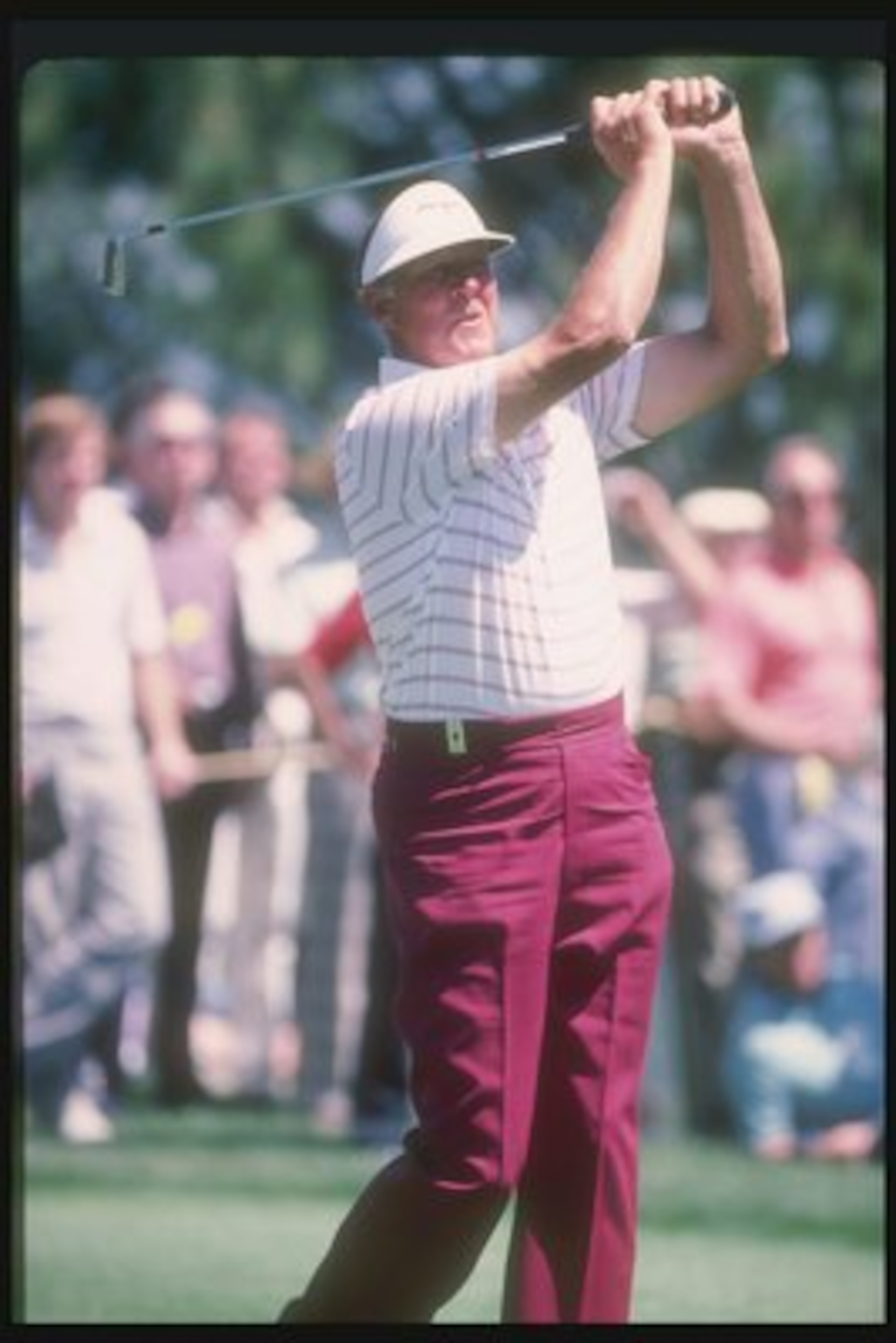 1985:  Mike Souchak follows through with the swing at the Tuscon Open. Mandatory Credit: Allsport  /Allsport