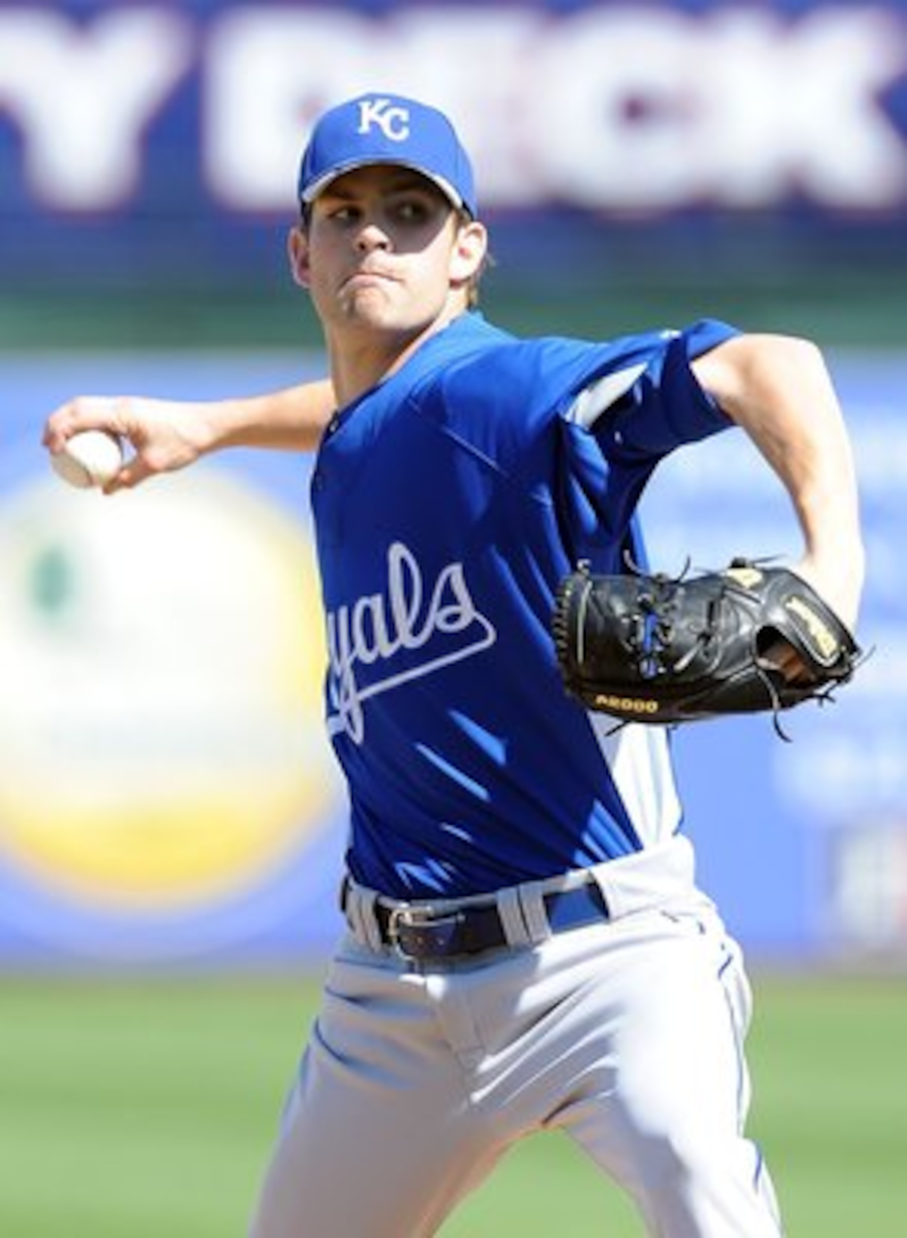 SURPRISE, AZ - MARCH 06: Aaron Crow #43 of the Kansas City Royals pitches during a Spring Training game against the Texas Rangers on March 6, 2010 in Surprise, Arizona. (Photo by Lisa Blumenfeld/Getty Images) SURPRISE, AZ - MARCH 06: Aaron Crow #43 of the Kansas City Royals pitches during a Spring Training game against the Texas Rangers on March 6, 2010 in Surprise, Arizona. (Photo by Lisa Blumenfeld/Getty Images)