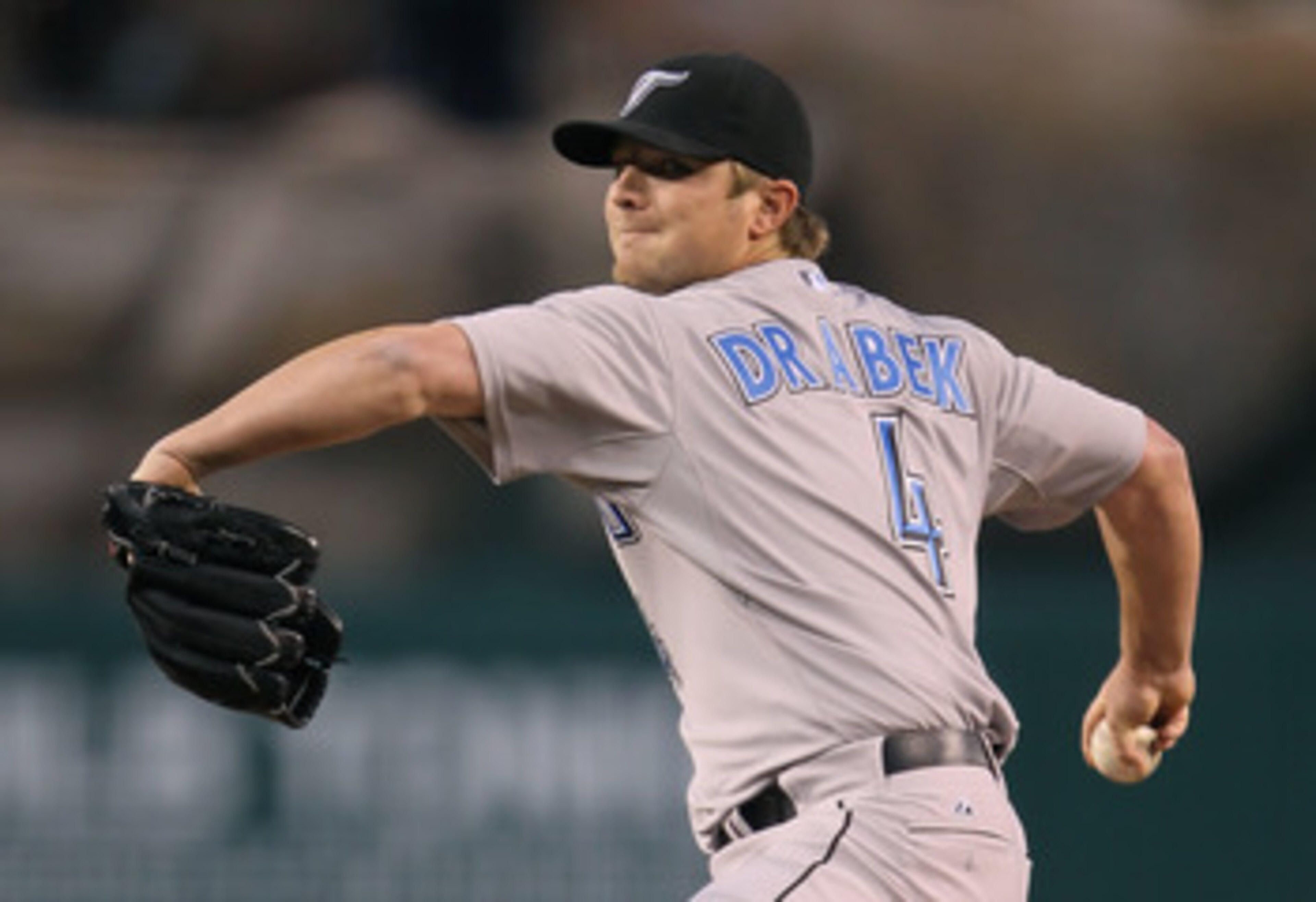 ANAHEIM, CA - APRIL 08: Kyle Drabek #4 of the Toronto Blue Jays pitches against the Los Angeles Angels of Anaheim at Angel Stadium of Anaheim on April 8, 2011 in Anaheim, California. (Photo by Jeff Gross/Getty Images) ANAHEIM, CA - APRIL 08: Kyle Drabek #4 of the Toronto Blue Jays pitches against the Los Angeles Angels of Anaheim at Angel Stadium of Anaheim on April 8, 2011 in Anaheim, California. (Photo by Jeff Gross/Getty Images)