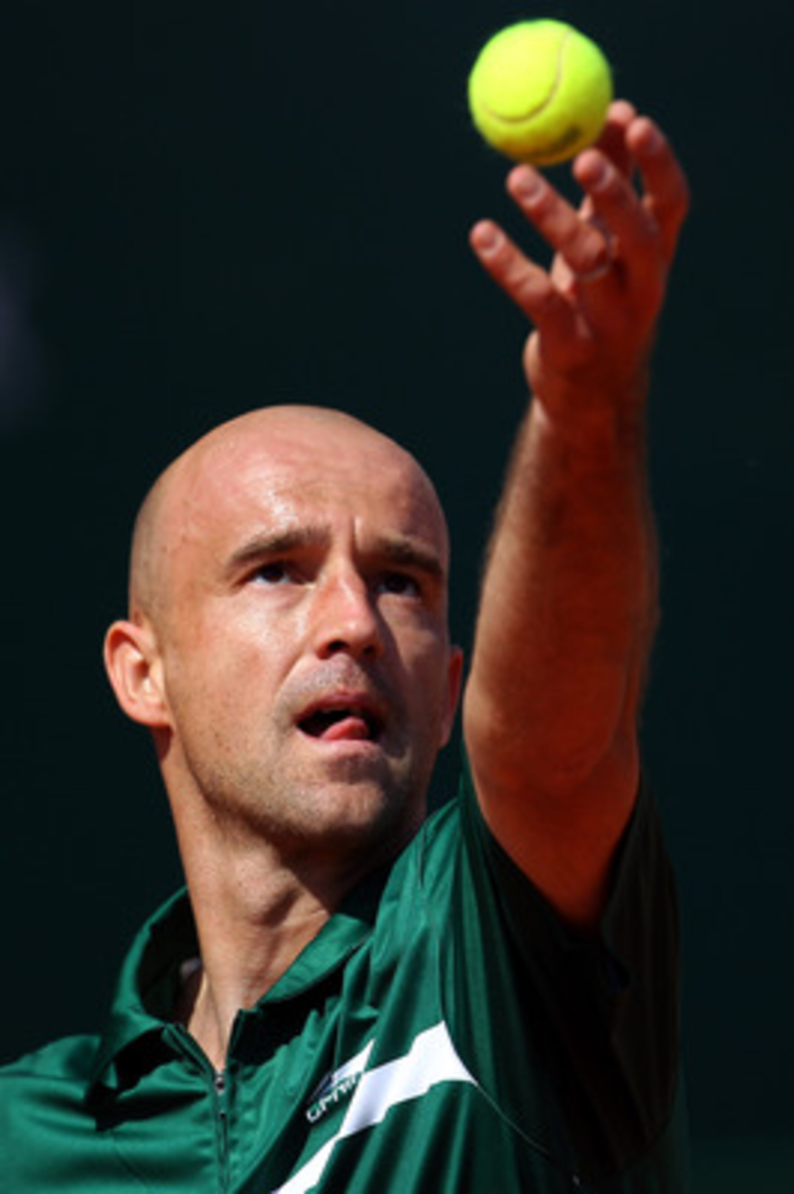 MONACO - APRIL 15:  Ivan Ljubicic of Croatia serves to Rafael Nadal of Spain during Day Six of the ATP Masters Series Tennis at the Monte Carlo Country Club on April 15, 2011 in Monte Carlo, Monaco.  (Photo by Julian Finney/Getty Images)