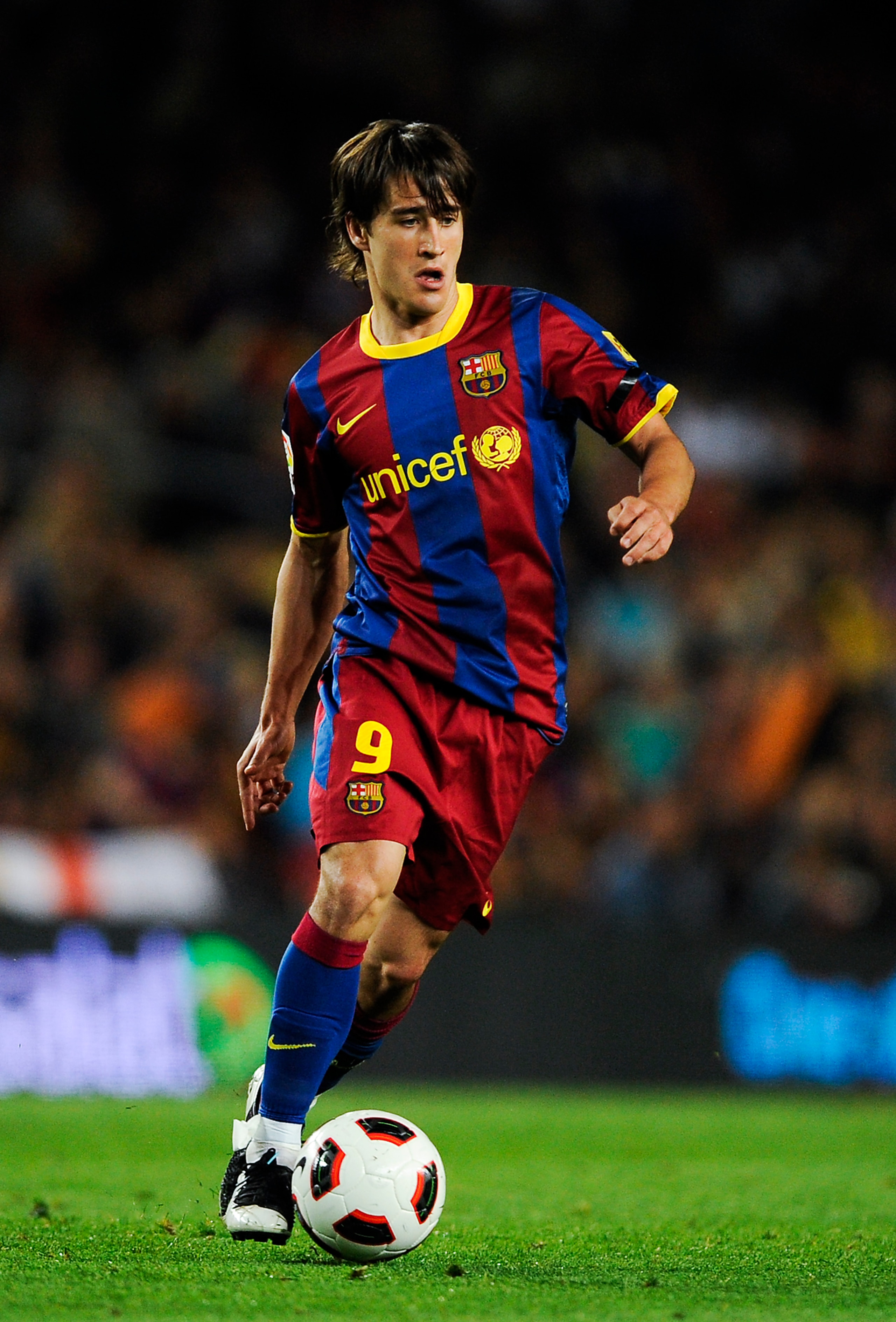 BARCELONA, SPAIN - MAY 15: Bojan Krkic of FC Barcelona runs with the ball during the La Liga match between Barcelona and Deportivo La Coruna at Camp Nou Stadium on May 15, 2011 in Barcelona, Spain. (Photo by David Ramos/Getty Images) BARCELONA, SPAIN - MAY 15: Bojan Krkic of FC Barcelona runs with the ball during the La Liga match between Barcelona and Deportivo La Coruna at Camp Nou Stadium on May 15, 2011 in Barcelona, Spain. (Photo by David Ramos/Getty Images)