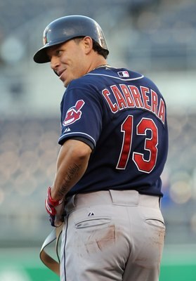 KANSAS CITY, MO - MAY 16:  Asdrubal Cabrera #13 of the Cleveland Indians in action during the game against the Kansas City Royals on May 16, 2011 at Kauffman Stadium in Kansas City, Missouri.  (Photo by Jamie Squire/Getty Images)
