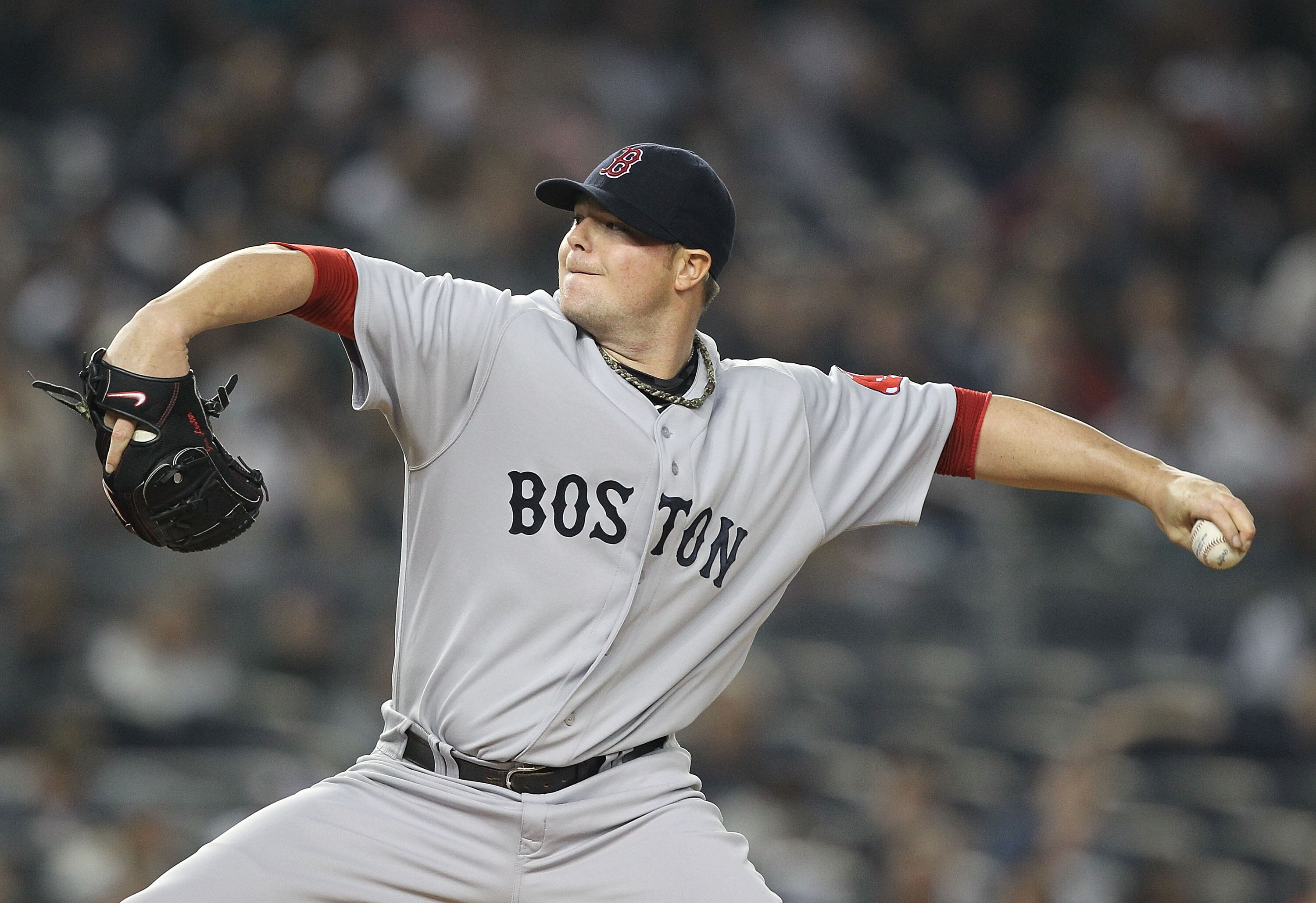 NEW YORK, NY - MAY 15:  Jon Lester #31 of the Boston Red Sox pitches against the New York Yankees during their game on May 15, 2011 at Yankee Stadium in the Bronx borough of New York City.  (Photo by Al Bello/Getty Images)