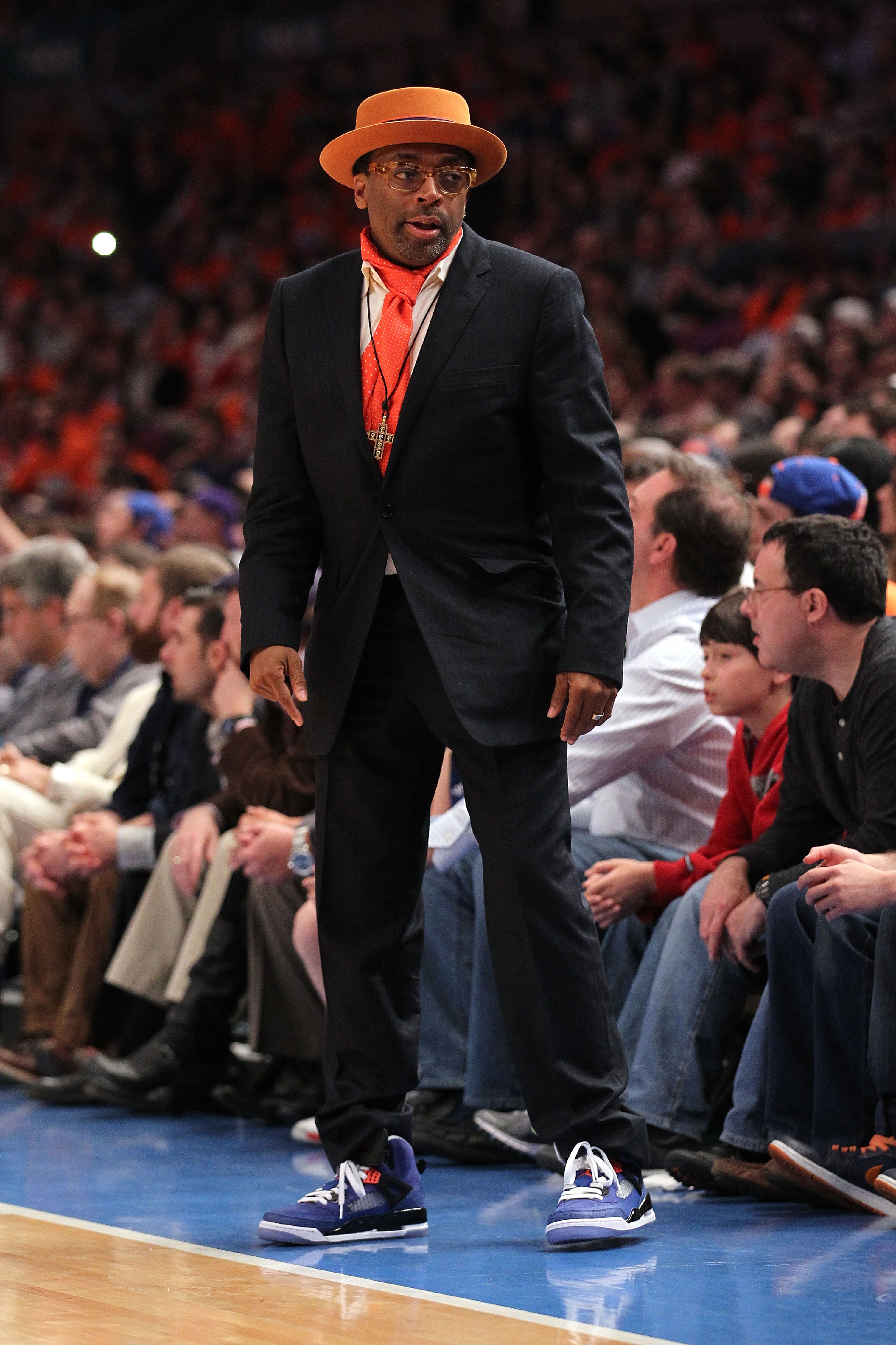 NEW YORK, NY - APRIL 24:  Director Spike Lee attends in Game Four of the Eastern Conference Quarterfinals between the New York Knicks and the Boston Celtics during the 2011 NBA Playoffs on April 24, 2011 at Madison Square Garden in New York City. NOTE TO