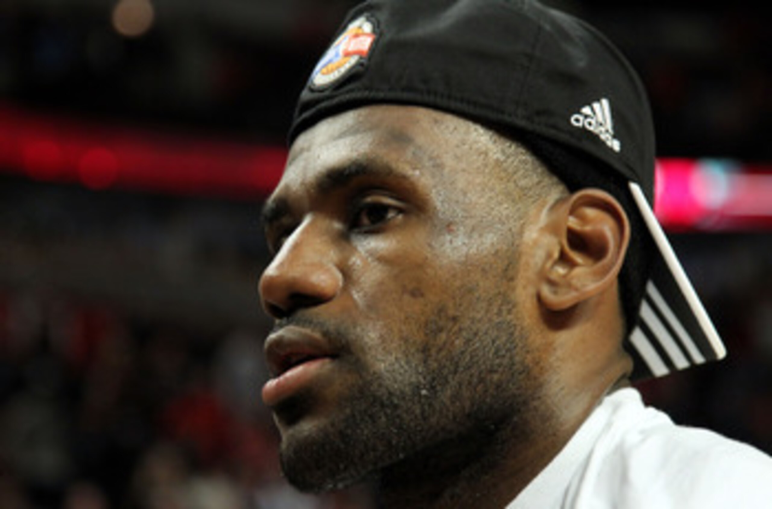 CHICAGO, IL - MAY 26:  LeBron James #6 of the Miami Heat celebrates after the Heat won 83-80 against the Chicago Bulls in Game Five of the Eastern Conference Finals during the 2011 NBA Playoffs on May 26, 2011 at the United Center in Chicago, Illinois. NO