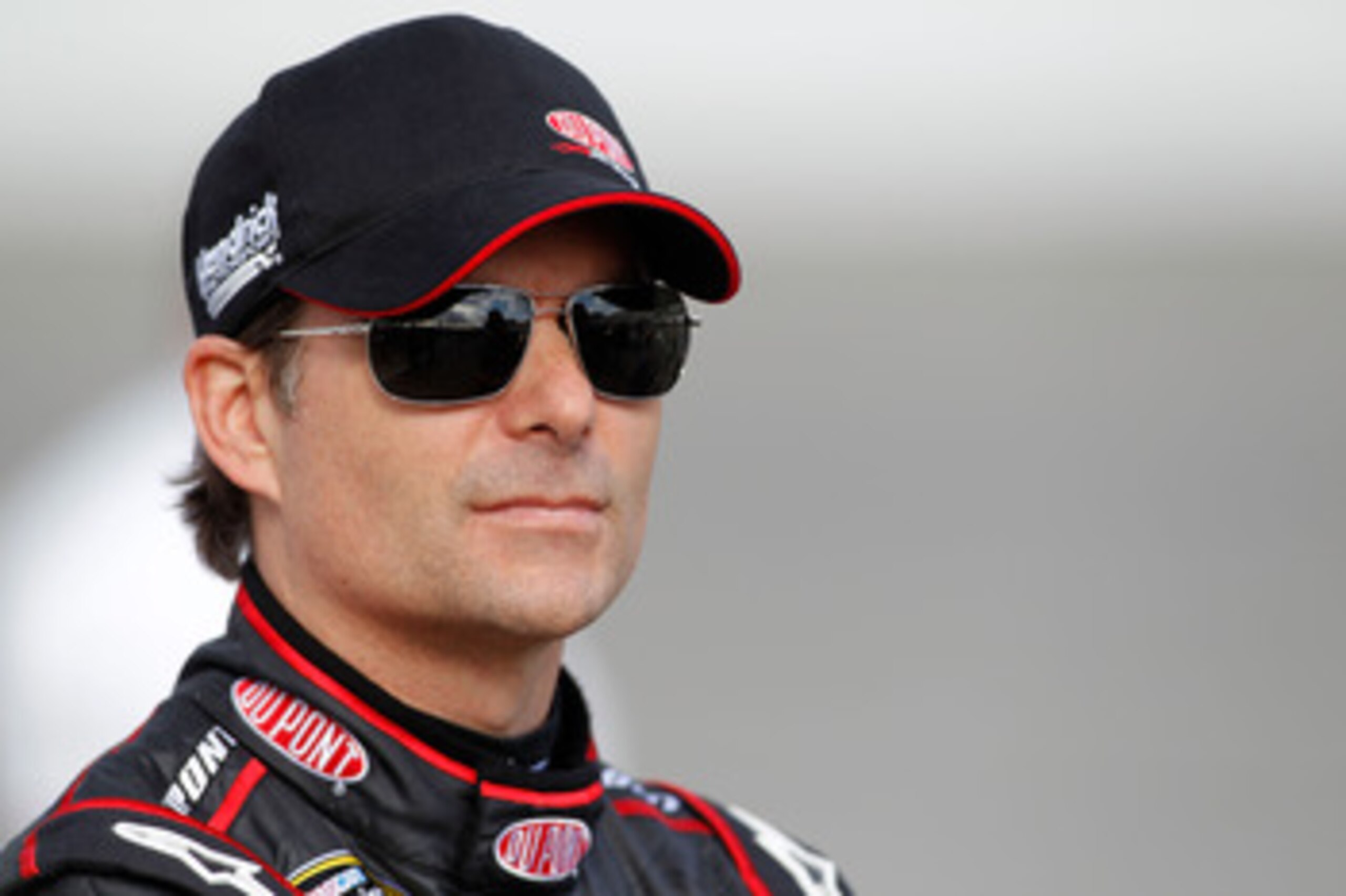 RICHMOND, VA - APRIL 29:  Jeff Gordon, driver of the #24 DuPont Chevrolet, stands on pit road during qualifying for the NASCAR Sprint Cup Series Crown Royal Presents The Matthew & Daniel Hansen 400 at Richmond International Raceway on April 29, 2011 in Ri