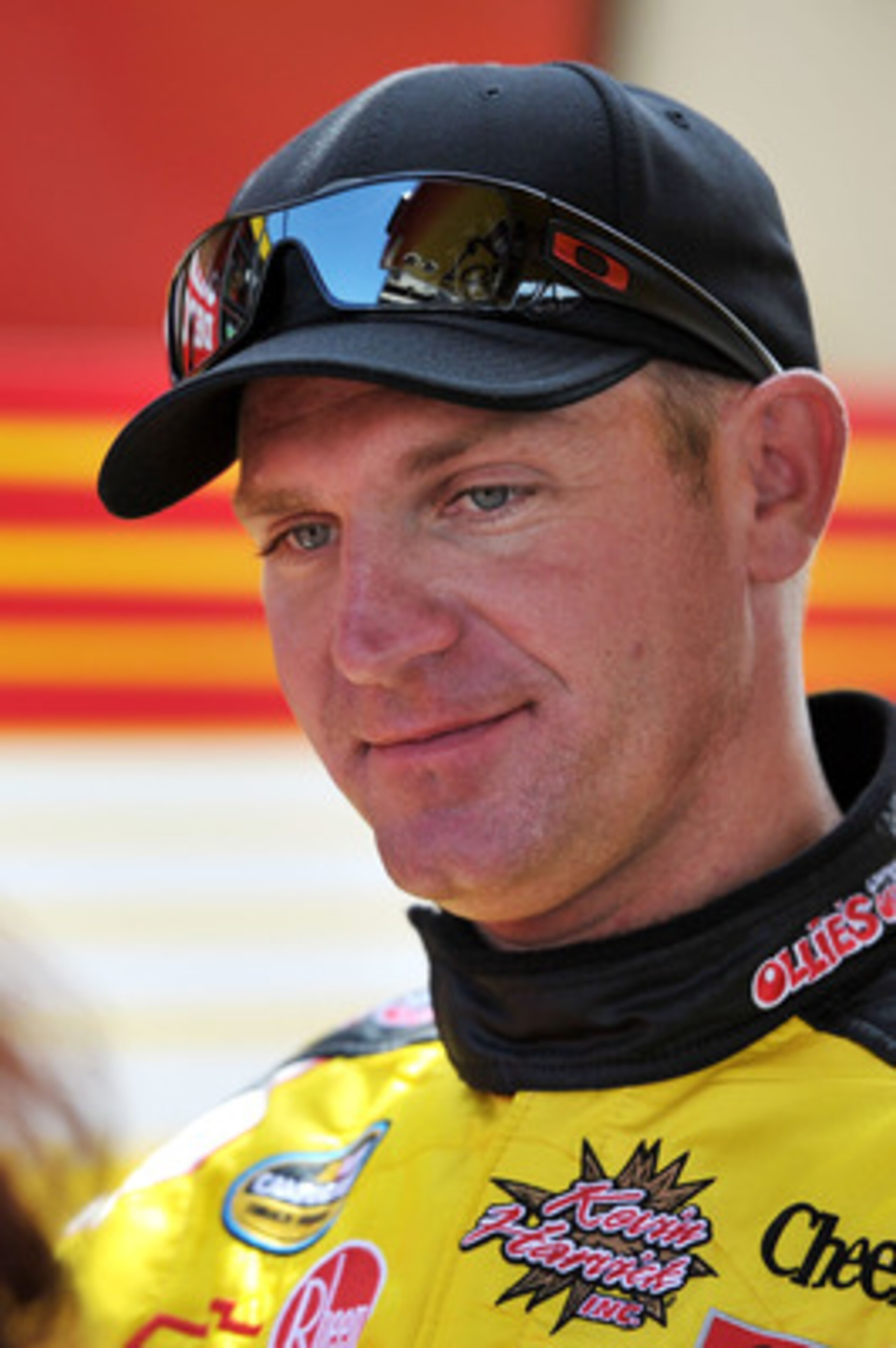CHARLOTTE, NC - MAY 20:  Clint Bowyer, driver of the #33 BB&T Chevrolet, stands in the garage during practice for the NASCAR Sprint All-Star Race at Charlotte Motor Speedway on May 20, 2011 in Charlotte, North Carolina.  (Photo by Drew Hallowell/Getty Ima