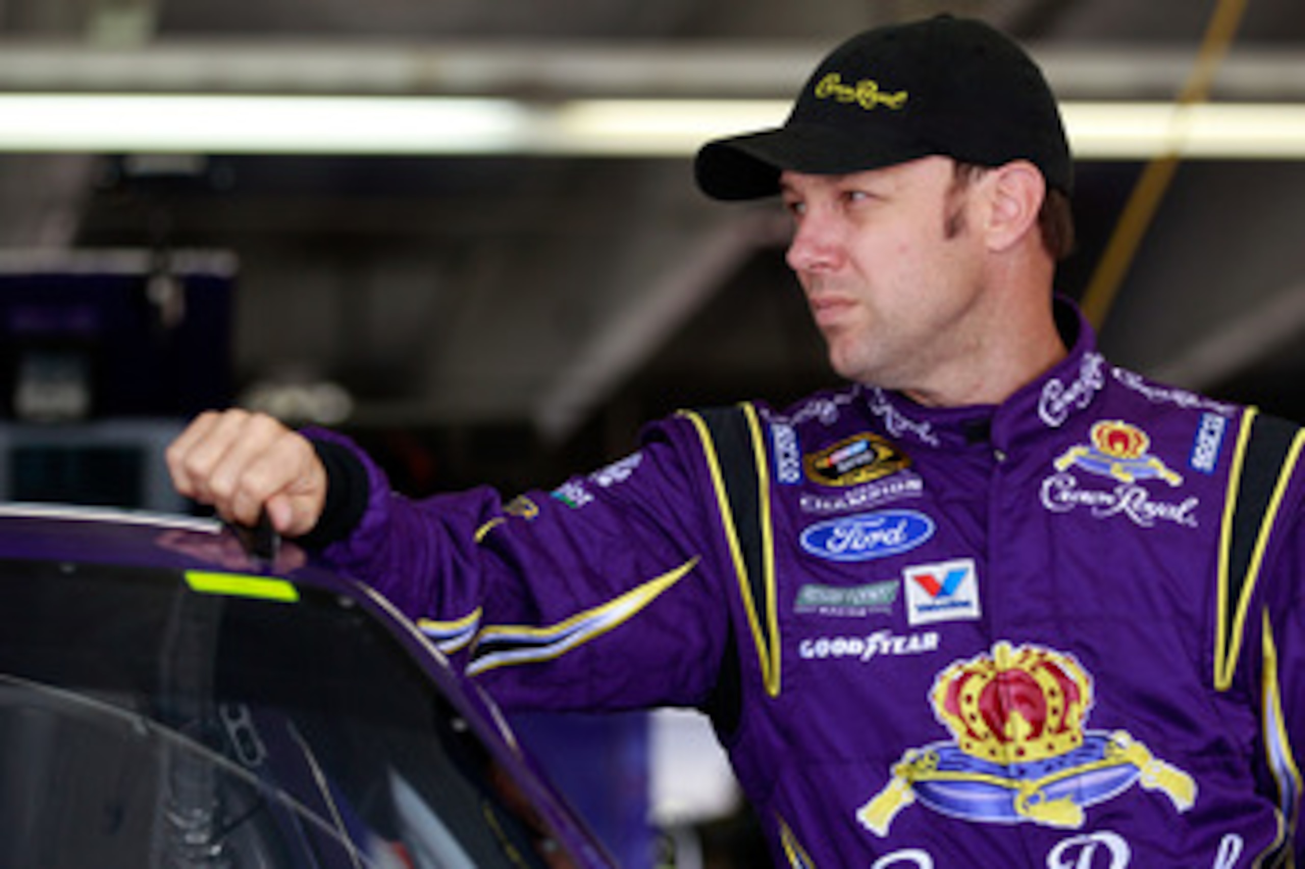 CHARLOTTE, NC - MAY 20:  Matt Kenseth, driver of the #17 Crown Royal Ford, stands by his car during practice for the NASCAR Sprint All-Star Race at Charlotte Motor Speedway on May 20, 2011 in Charlotte, North Carolina.  (Photo by Chris Graythen/Getty Imag