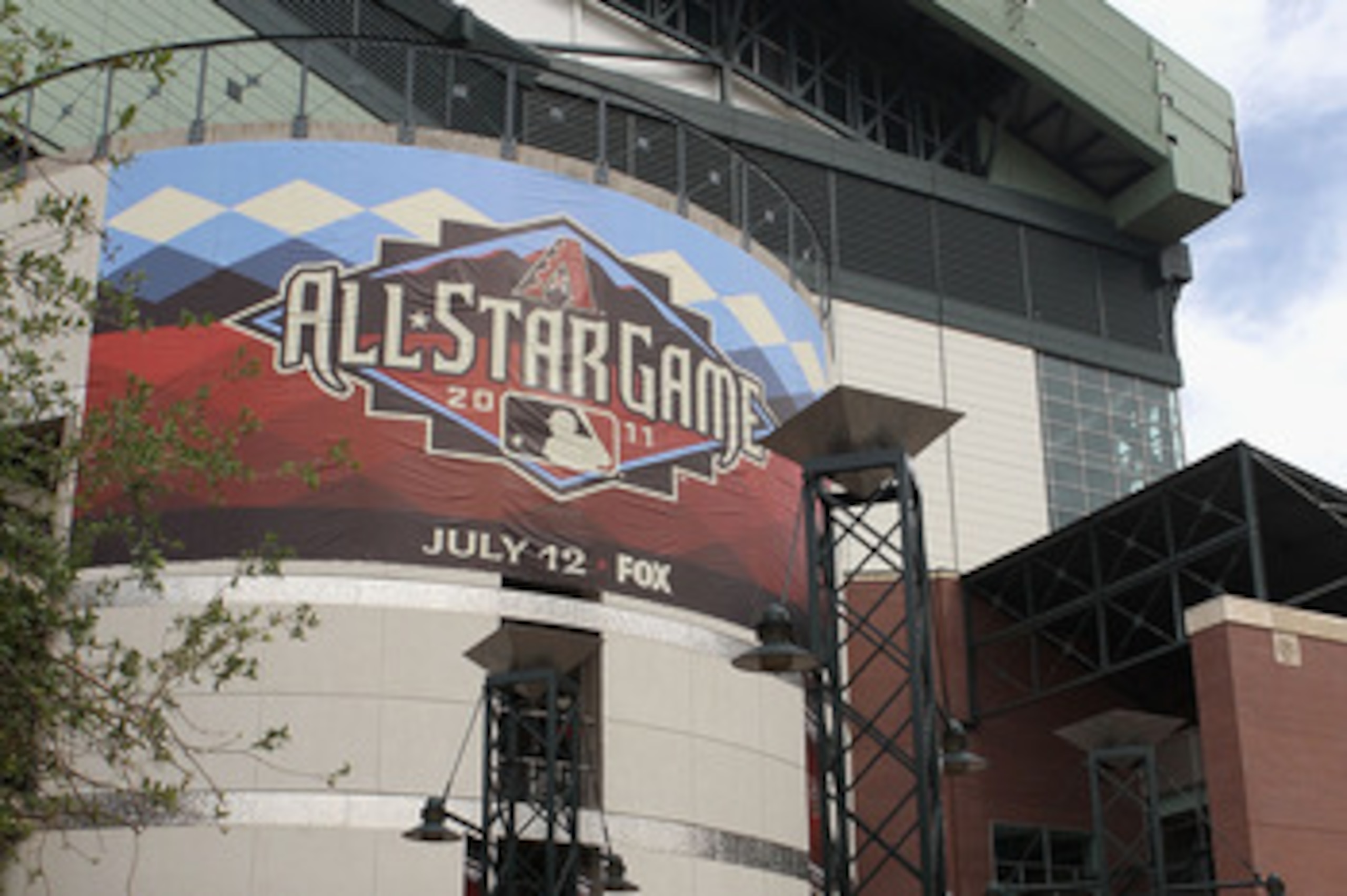 PHOENIX, AZ - APRIL 08:  General view outside of Chase Field before the Major League Baseball home opening game between the Cincinnati Reds and the Arizona Diamondbacks on April 8, 2011 in Phoenix, Arizona. The Diamondbacks defeated the Reds 13-2.  (Photo