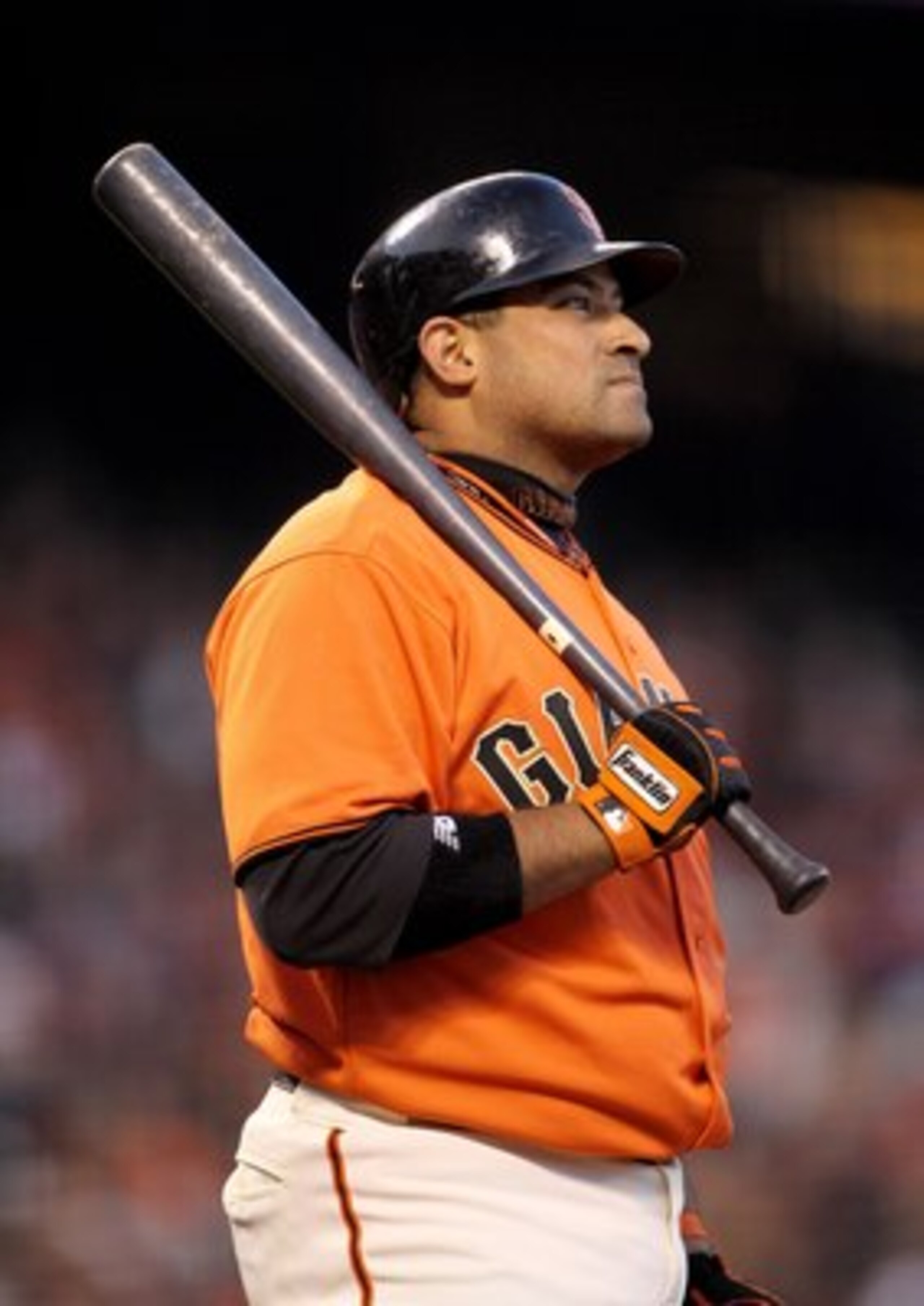 SAN FRANCISCO - MAY 14:  Bengie Molina #1 of the San Francisco Giants bats against the Houston Astros at AT&T Park on May 14, 2010 in San Francisco, California.  (Photo by Ezra Shaw/Getty Images)