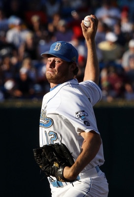 OMAHA, NE - JUNE 28:  Starting pitcher Gerrit Cole #12 of the UCLA Bruins pitches against the South Carolina Gamecocks during Game 1 of the men's 2010 NCAA College Baseball World Series at Rosenblatt Stadium on June 28, 2010 in Omaha, Nebraska.  (Photo by