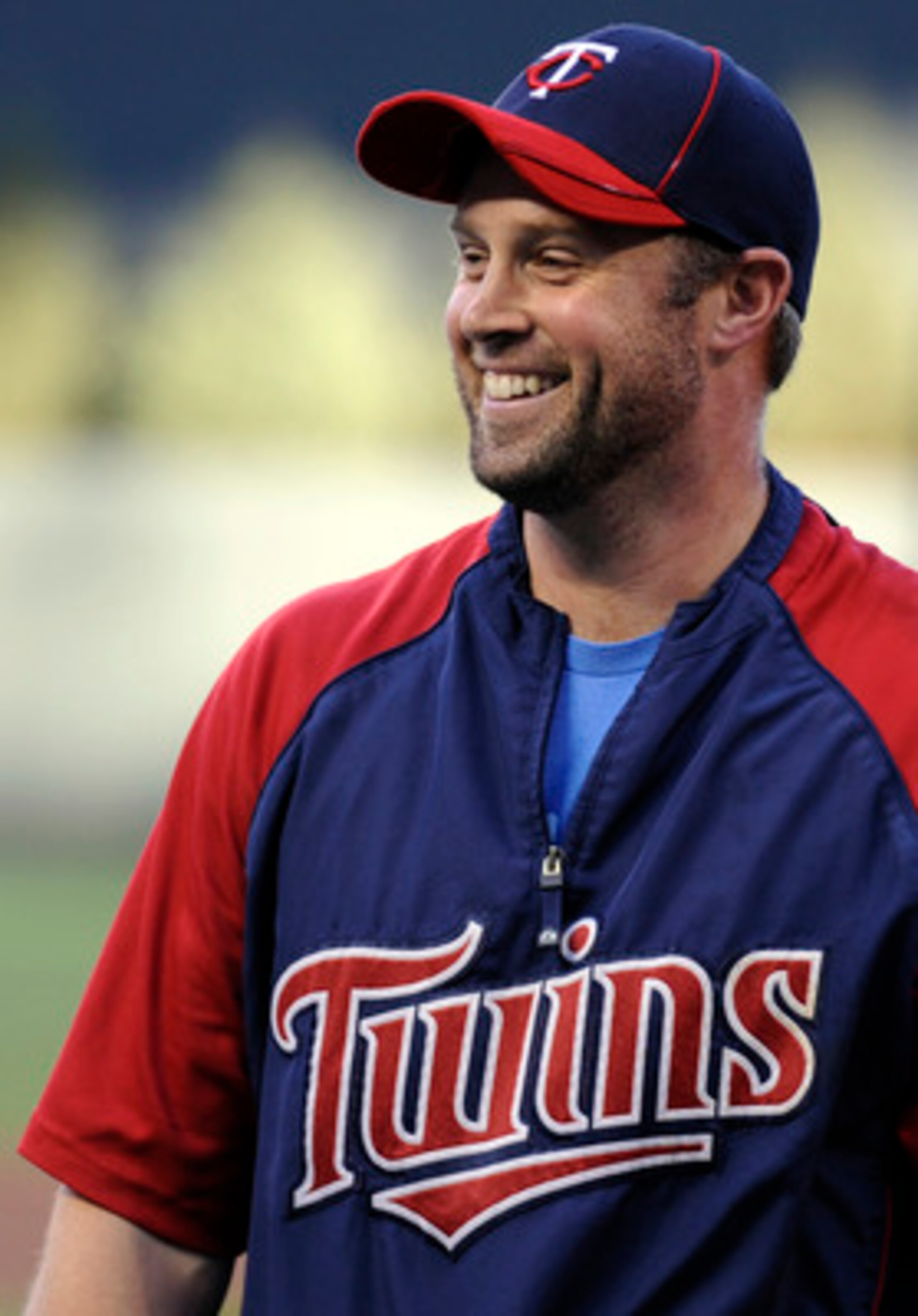 MINNEAPOLIS, MN - OCTOBER 6: Michael Cuddyer #5 of the Minnesota Twins looks on during batting practice prior to game one of the ALDS against the New York Yankees on October 6, 2010 at Target Field in Minneapolis, Minnesota. (Photo by Hannah Foslien/Getty