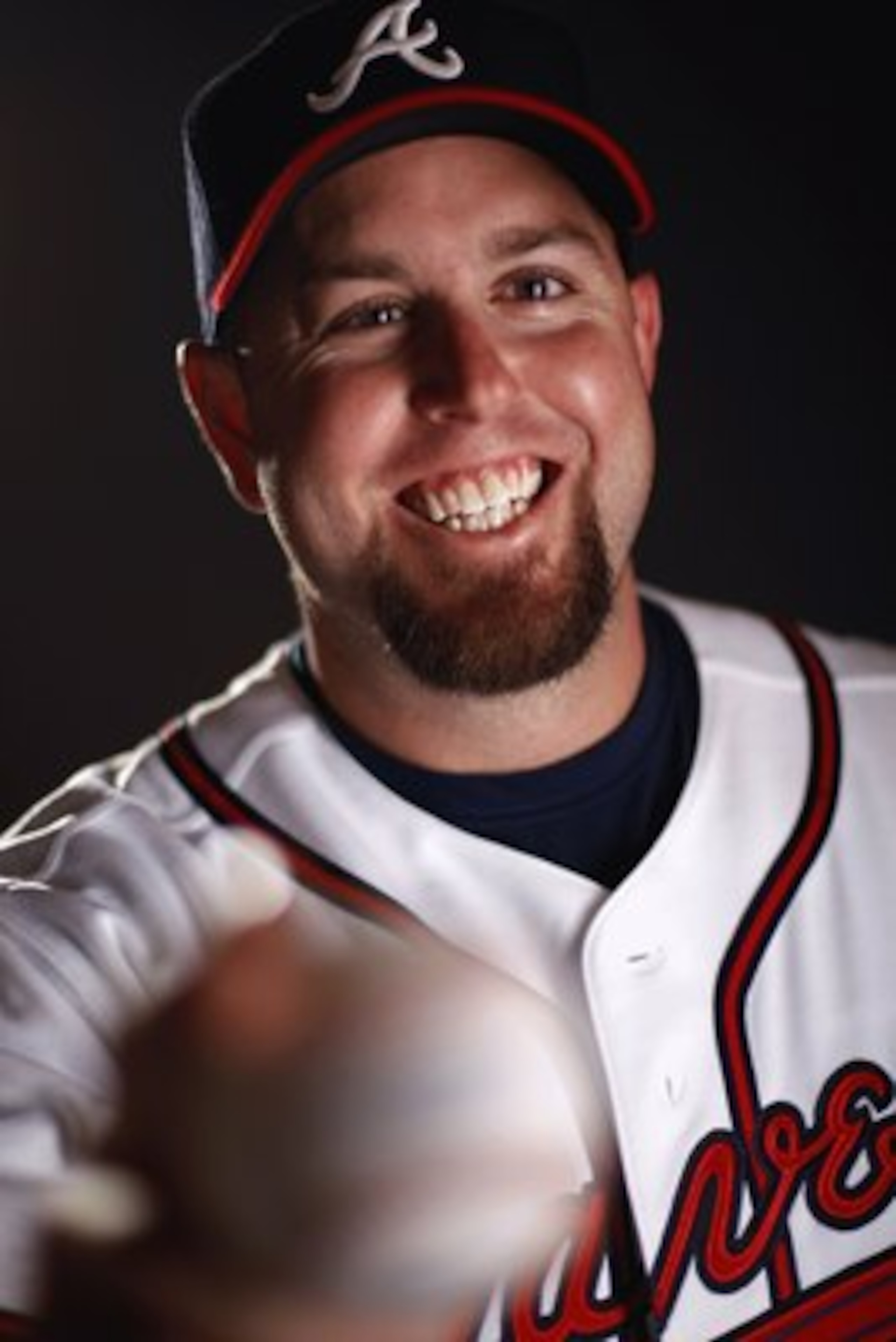 LAKE BUENA VISTA, FL - FEBRUARY 19:  Pitcher Peter Moylan #58 of the Atlanta Braves poses for a photo during Spring Training Photo Day on February 19, 2009 at Champions Stadium at Walt Disney World of Sports in Lake Buena Vista, Florida.  (Photo by Chris