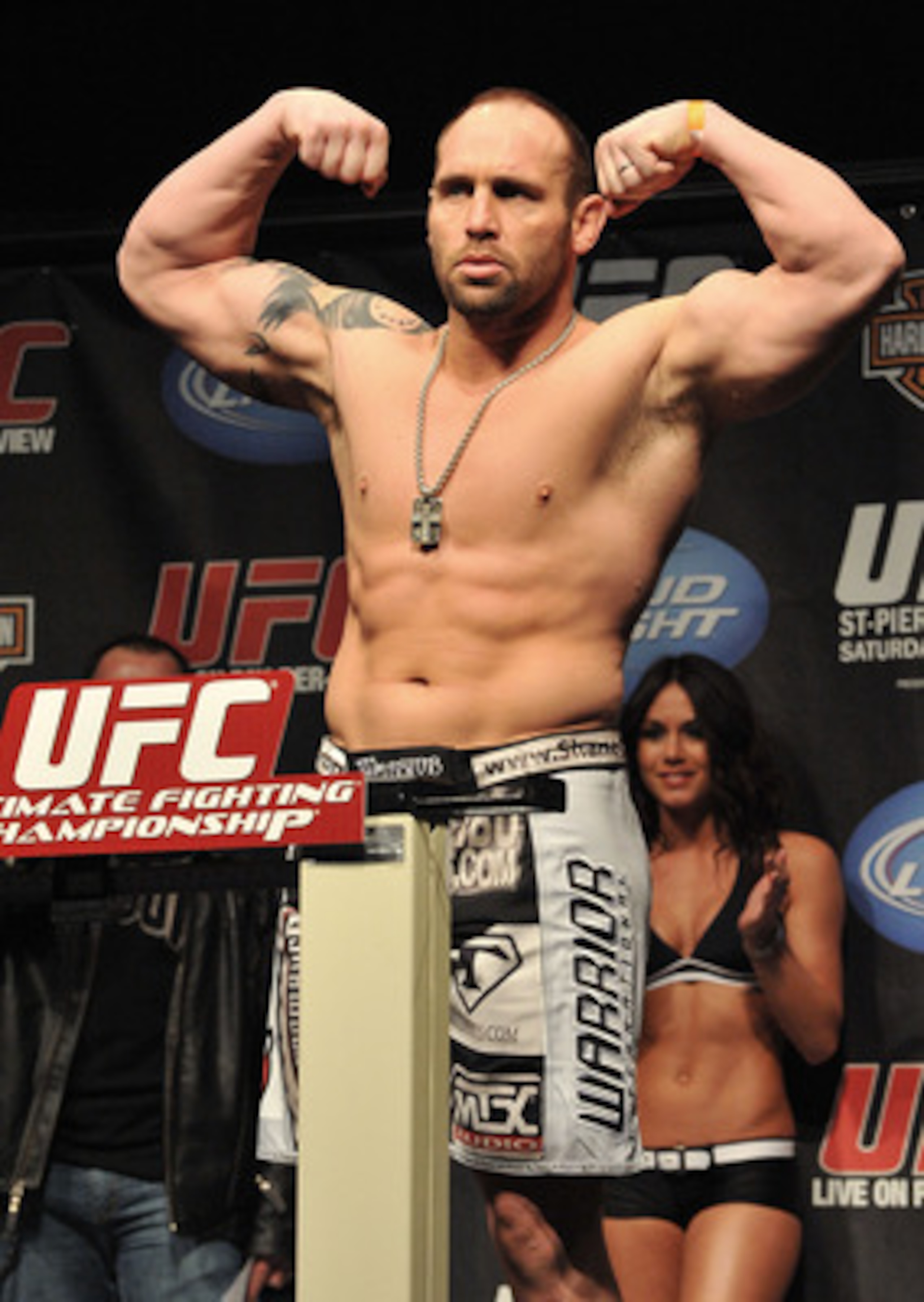 NEWARK, NJ - MARCH 26:  UFC fighter Shane Carwin (pictured) weighs in for his fight against UFC fighter Frank Mir for their Interim Championship Heavyweight fight at UFC 111: St-Pierre vs. Hardy Weigh-In on March 26, 2010 in Newark, New Jersey.  (Photo by