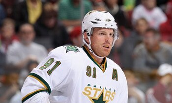 GLENDALE, AZ - MARCH 29:  Brad Richards #91 of the Dallas Stars during the NHL game against the Phoenix Coyotes at Jobing.com Arena on March 29, 2011 in Glendale, Arizona.  The Coyotes defeated the Stars 2-1 in an overtime shoot out.  (Photo by Christian 