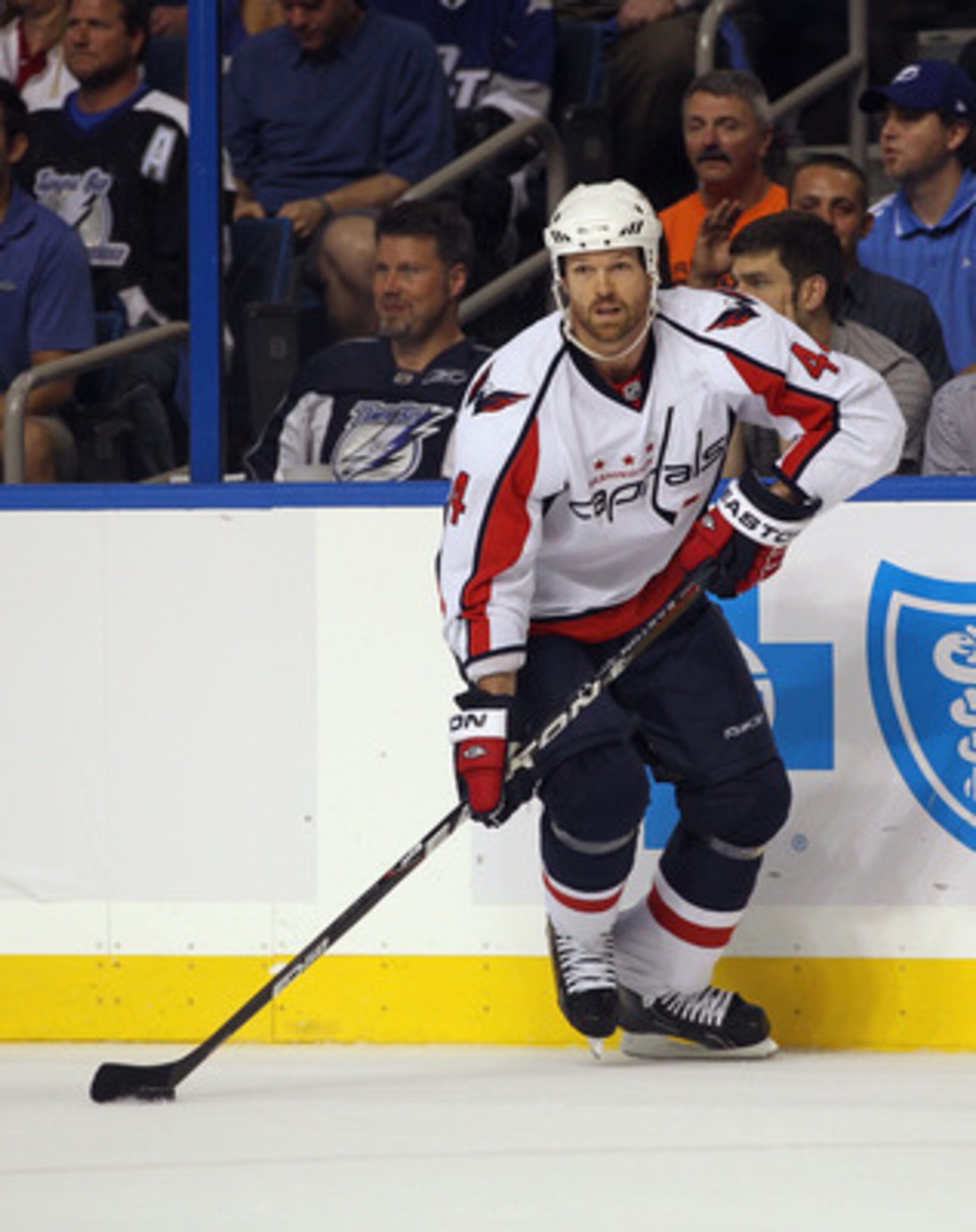 TAMPA, FL - MAY 04: Jason Arnott #44 of the Washington Capitals skates against the Tampa Bay Lightning in Game Four of the Eastern Conference Semifinals during the 2011 NHL Stanley Cup Playoffs at the St Pete Times Forum on May 4, 2011 in Tampa, Florida. TAMPA, FL - MAY 04: Jason Arnott #44 of the Washington Capitals skates against the Tampa Bay Lightning in Game Four of the Eastern Conference Semifinals during the 2011 NHL Stanley Cup Playoffs at the St Pete Times Forum on May 4, 2011 in Tampa, Florida.