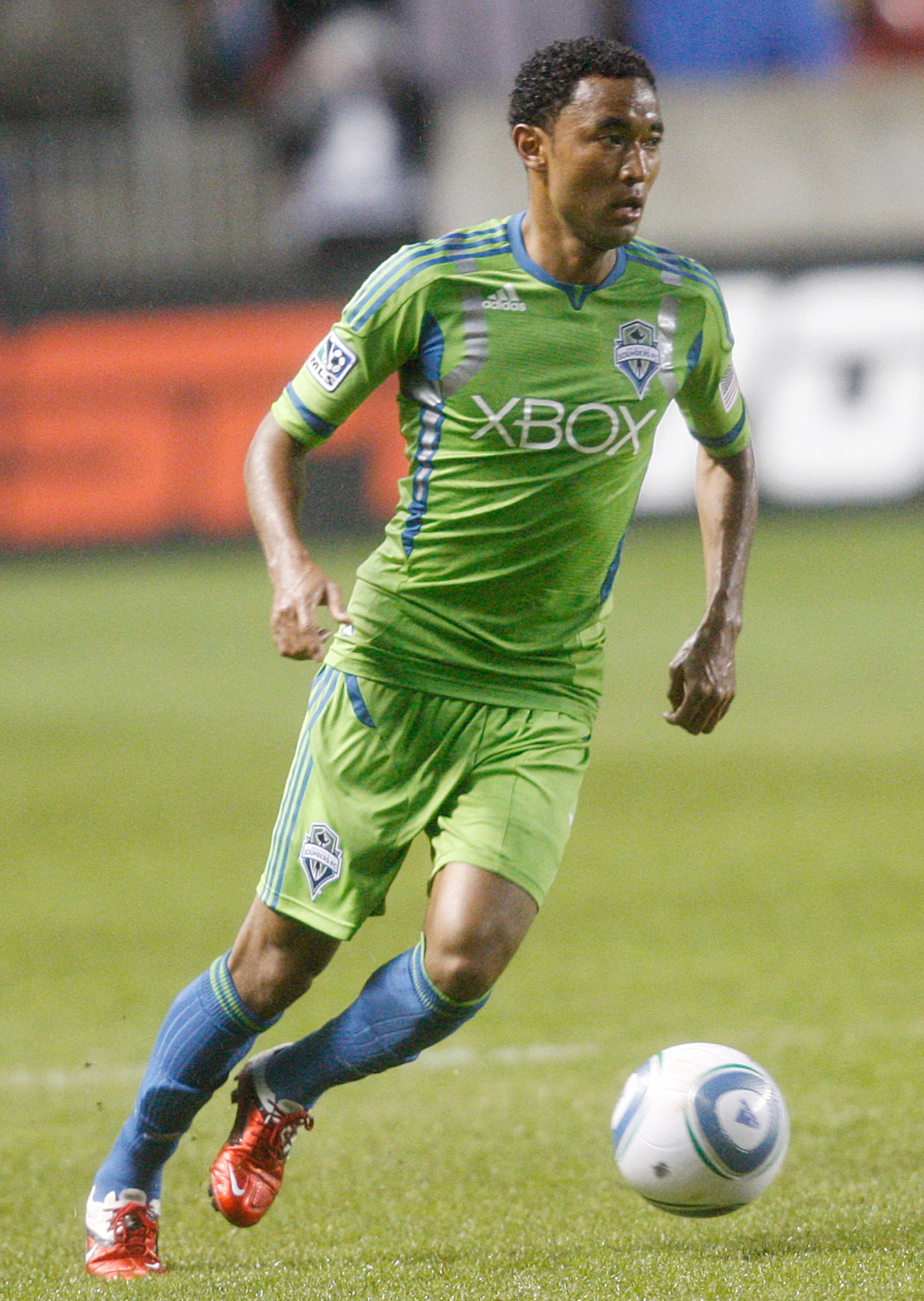 SANDY, UT - MAY 28: Midfielder James Riley #7 of the Seattle Sounders FC during a MLS soccer game against Real Salt Lake on May 28, 2011 at Rio Tinto Stadium in Sandy, Utah. (Photo by Mike Terry/Getty Images)