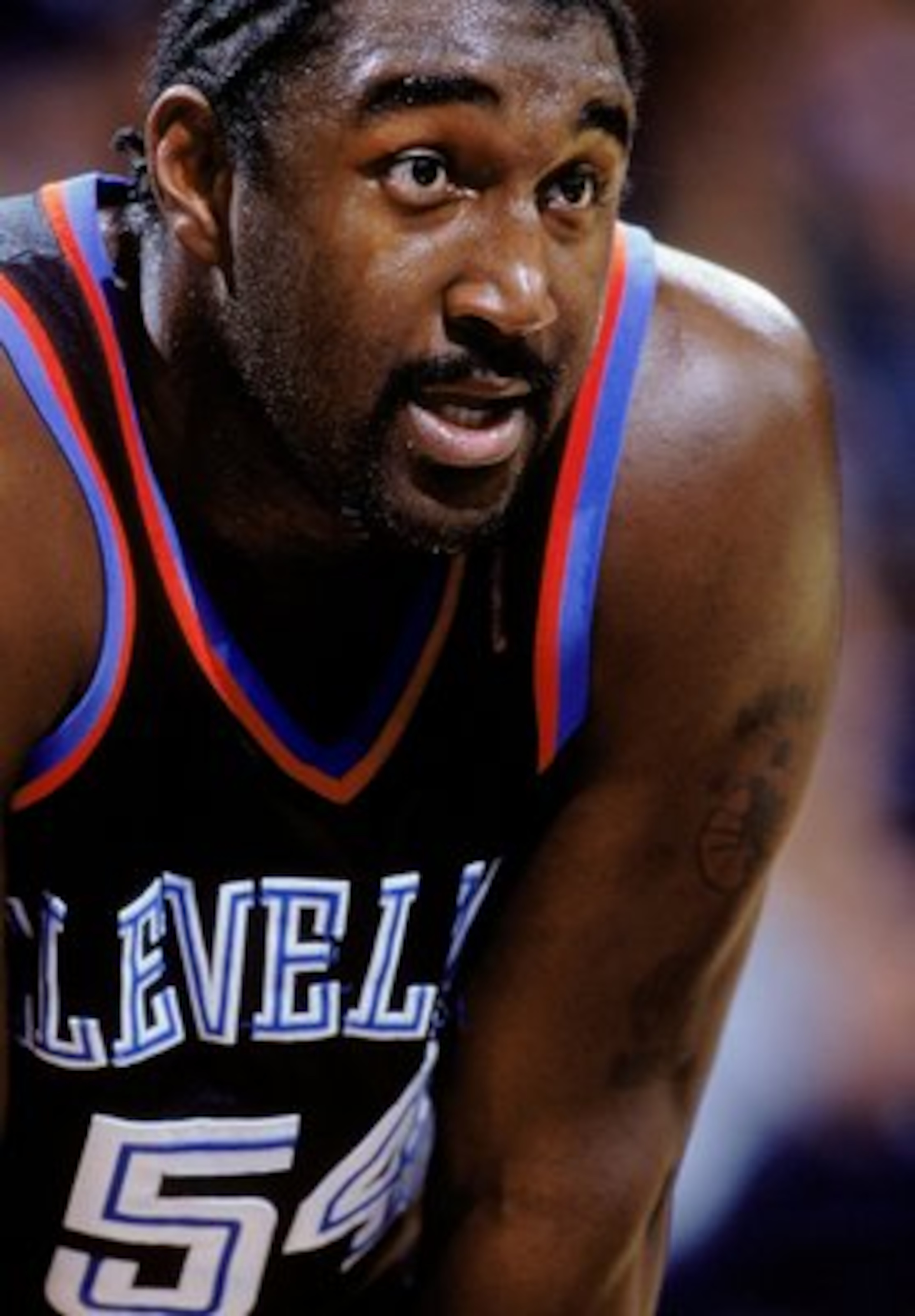 15 Jan 2001: Robert Traylor #54 of the Cleveland Cavaliers rests on the court during the game against the Golden State Warriors at the Arena in Oakland in Oakland, California. The Cavaliers defeated the Warriors 107-101. NOTE TO USER: It is expressly u 15 Jan 2001: Robert Traylor #54 of the Cleveland Cavaliers rests on the court during the game against the Golden State Warriors at the Arena in Oakland in Oakland, California. The Cavaliers defeated the Warriors 107-101. NOTE TO USER: It is expressly u