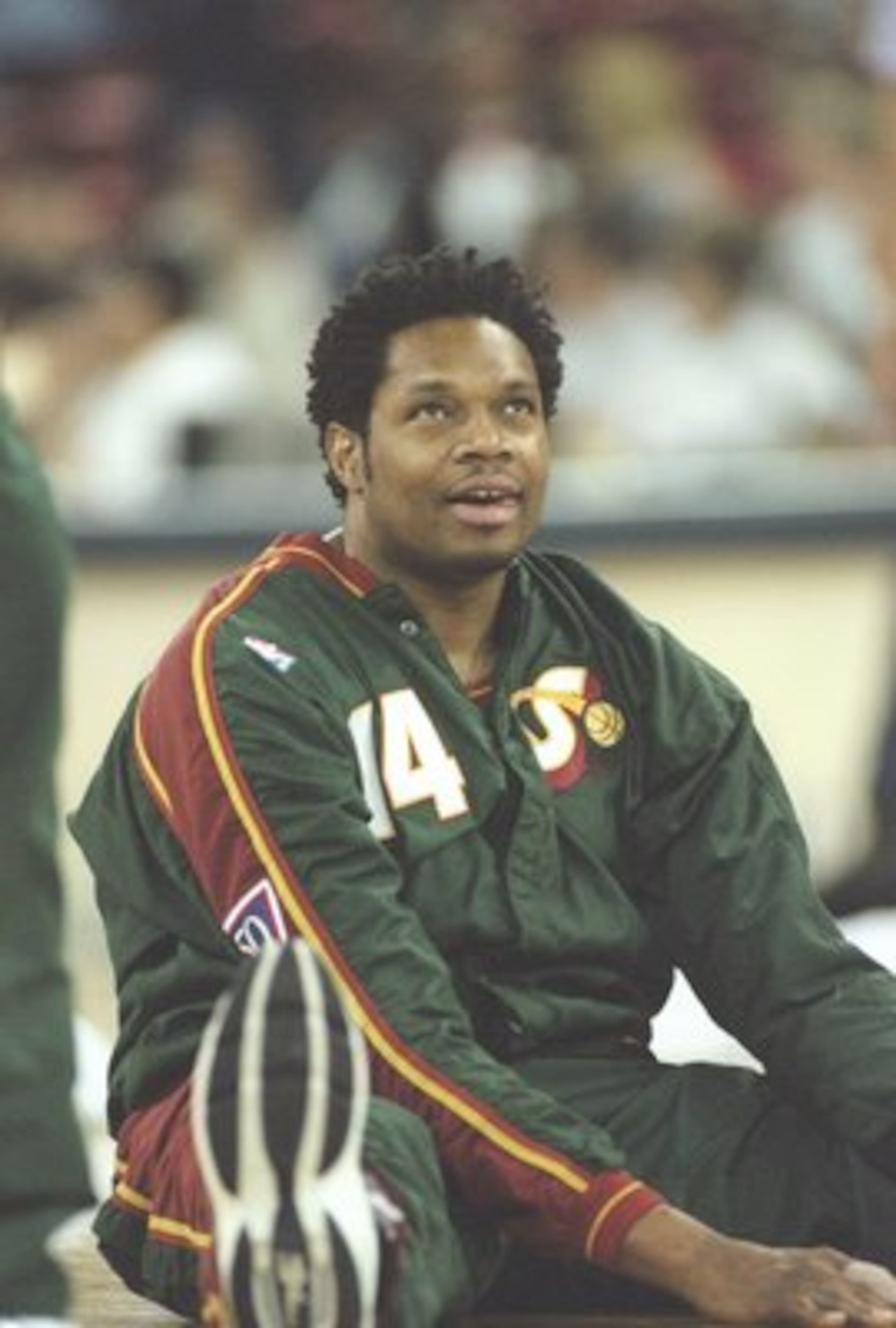 17 Apr 1997: Center Sam Perkins of the Seattle Supersonics sits on the floor before a game against the Denver Nuggets at the McNichols Arena in Denver, Colorado. The Sonics won the game 108-104. Mandatory Credit: Brian Bahr /Allsport 17 Apr 1997: Center Sam Perkins of the Seattle Supersonics sits on the floor before a game against the Denver Nuggets at the McNichols Arena in Denver, Colorado. The Sonics won the game 108-104. Mandatory Credit: Brian Bahr /Allsport