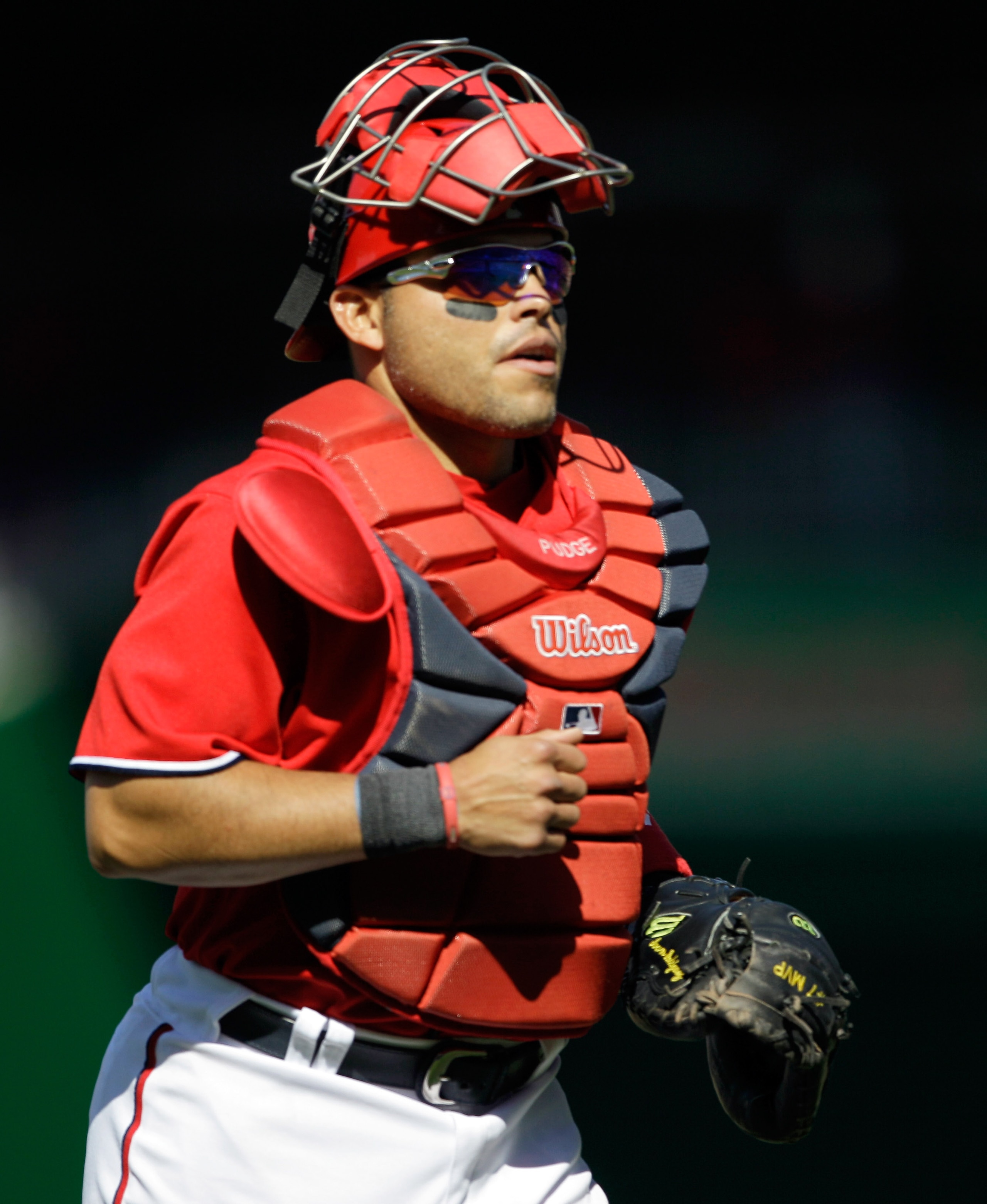 WASHINGTON, DC - APRIL 17:  Catcher Ivan Rodriguez #7 of the Washington Nationals against the Milwaukee Brewers at Nationals Park on April 17, 2011 in Washington, DC.  (Photo by Rob Carr/Getty Images)