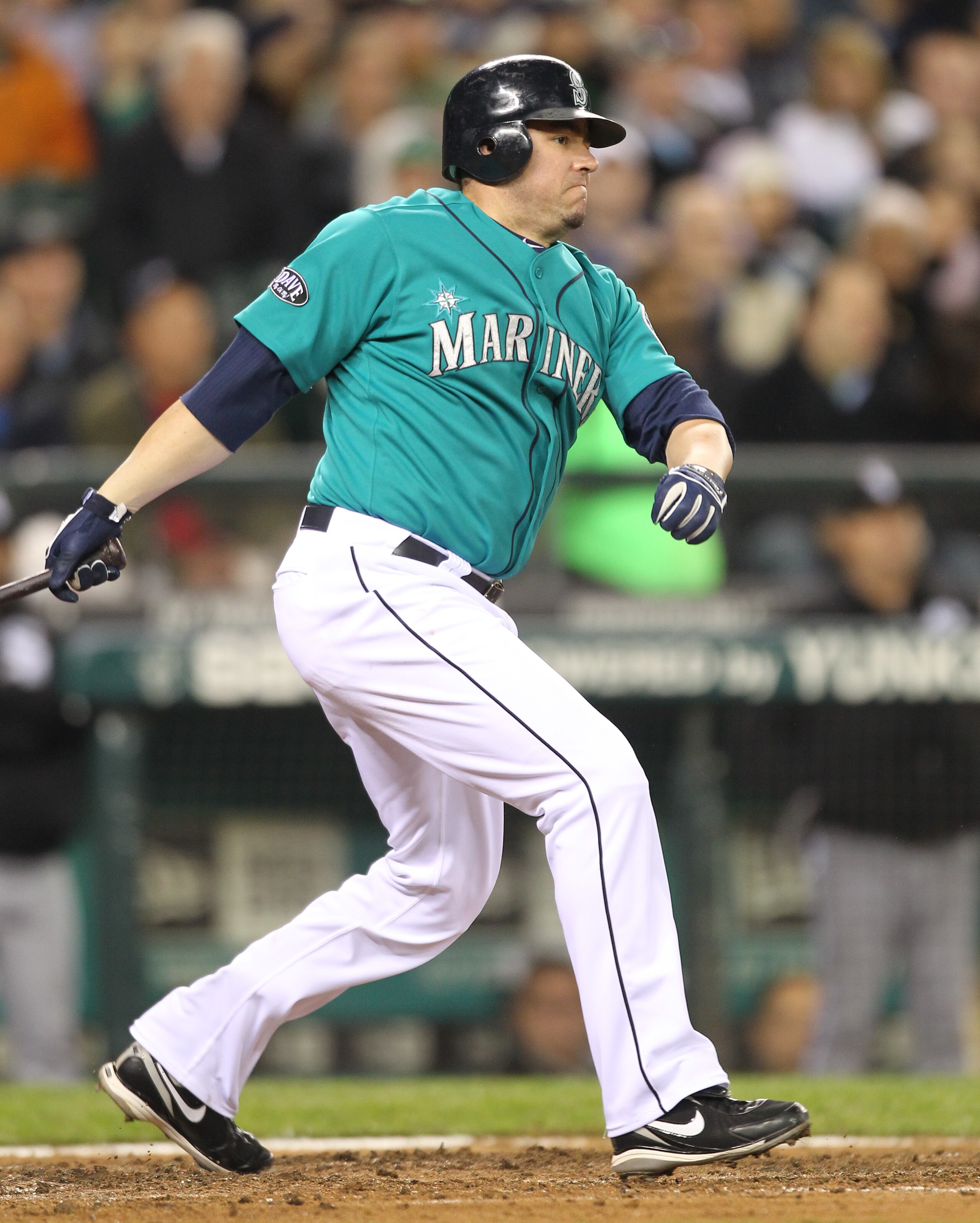 SEATTLE - MAY 06:  Jack Cust #29 of the Seattle Mariners bats against the Chicago White Sox at Safeco Field on May 6, 2011 in Seattle, Washington. The Mariners won 3-2. (Photo by Otto Greule Jr/Getty Images)