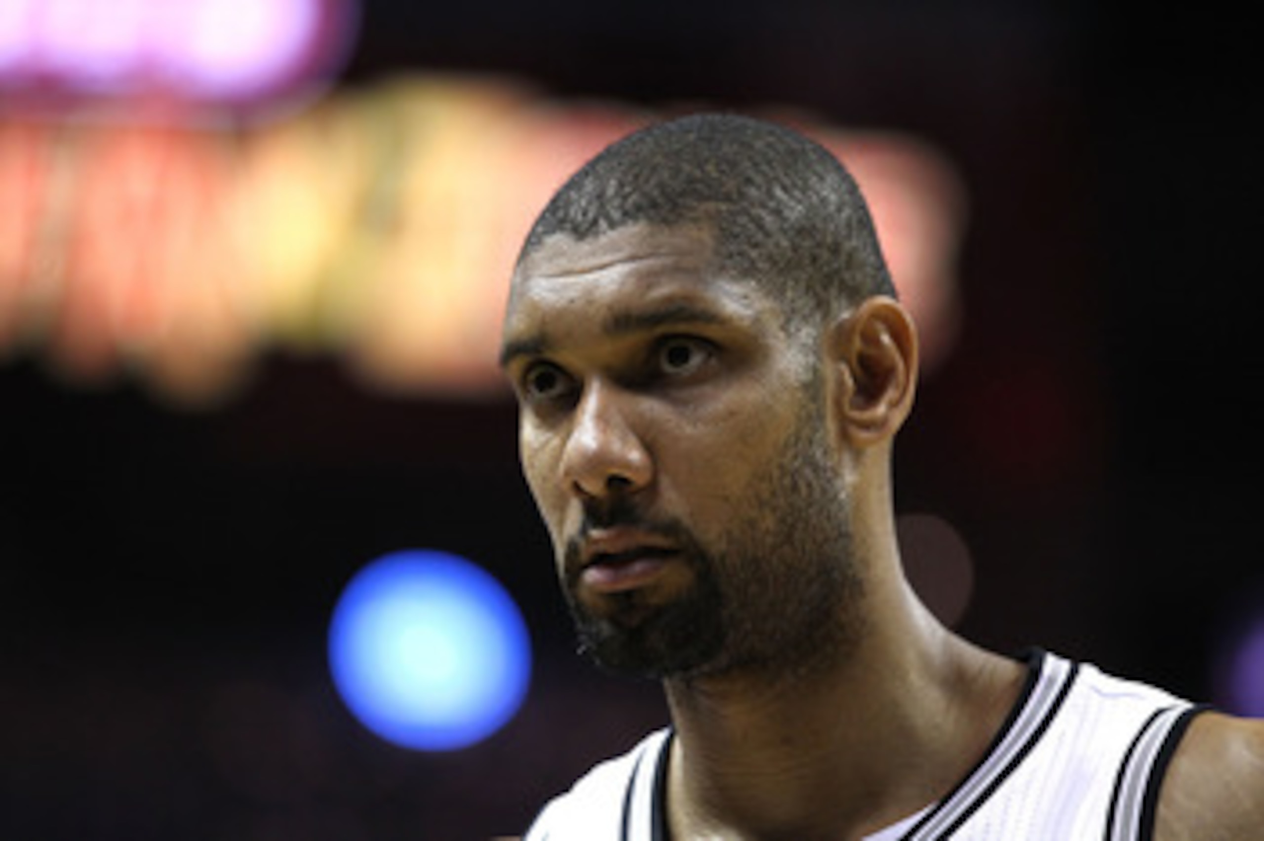 SAN ANTONIO, TX - APRIL 27: Tim Duncan #21 of the San Antionio Spurs looks on against the Memphis Grizzlies in Game Five of the Western Conference Quarterfinals in the 2011 NBA Playoffs on April 27, 2011 at AT&T Center in San Antonio, Texas. NOTE TO USER SAN ANTONIO, TX - APRIL 27: Tim Duncan #21 of the San Antionio Spurs looks on against the Memphis Grizzlies in Game Five of the Western Conference Quarterfinals in the 2011 NBA Playoffs on April 27, 2011 at AT&T Center in San Antonio, Texas. NOTE TO USER