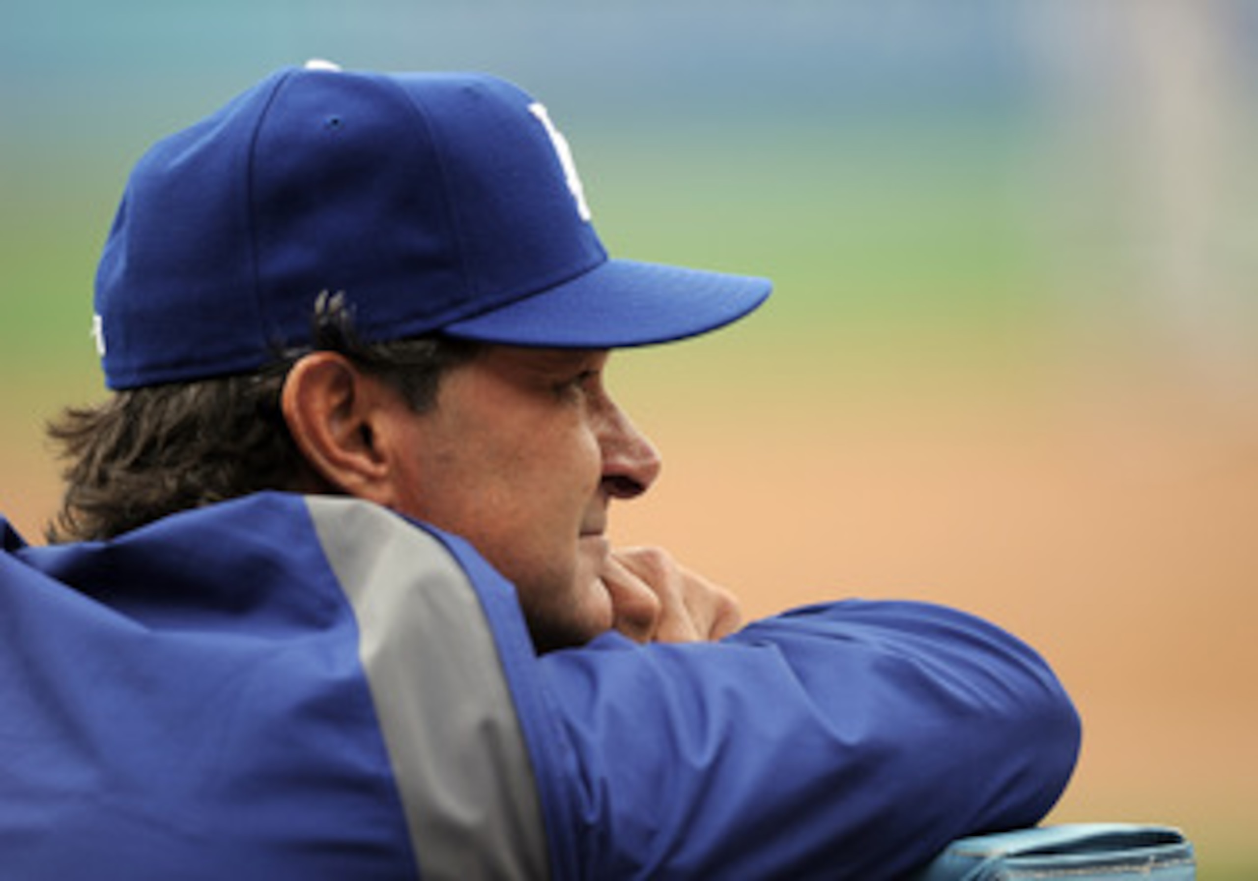 LOS ANGELES, CA - MAY 14:  Manager Don Mattingly of the Los Angeles Dodgers watches play from the dugout against the Arizona Diamondbacks at Dodger Stadium on May 14, 2011 in Los Angeles, California.  (Photo by Harry How/Getty Images)