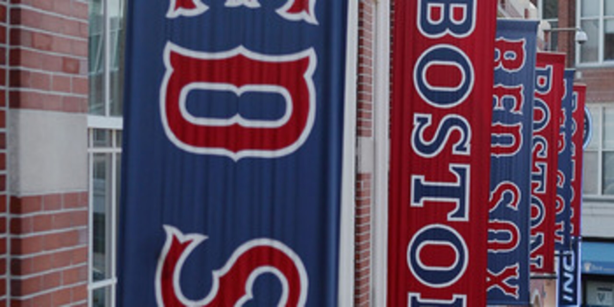 BOSTON - AUGUST 01: Banners line the outside of the stadium as the Boston Red Sox take on the Detroit Tigers on August 1, 2010 at Fenway Park in Boston, Massachusetts. The Red Sox defeated the Tigers 4-3. (Photo by Elsa/Getty Images) BOSTON - AUGUST 01: Banners line the outside of the stadium as the Boston Red Sox take on the Detroit Tigers on August 1, 2010 at Fenway Park in Boston, Massachusetts. The Red Sox defeated the Tigers 4-3. (Photo by Elsa/Getty Images)