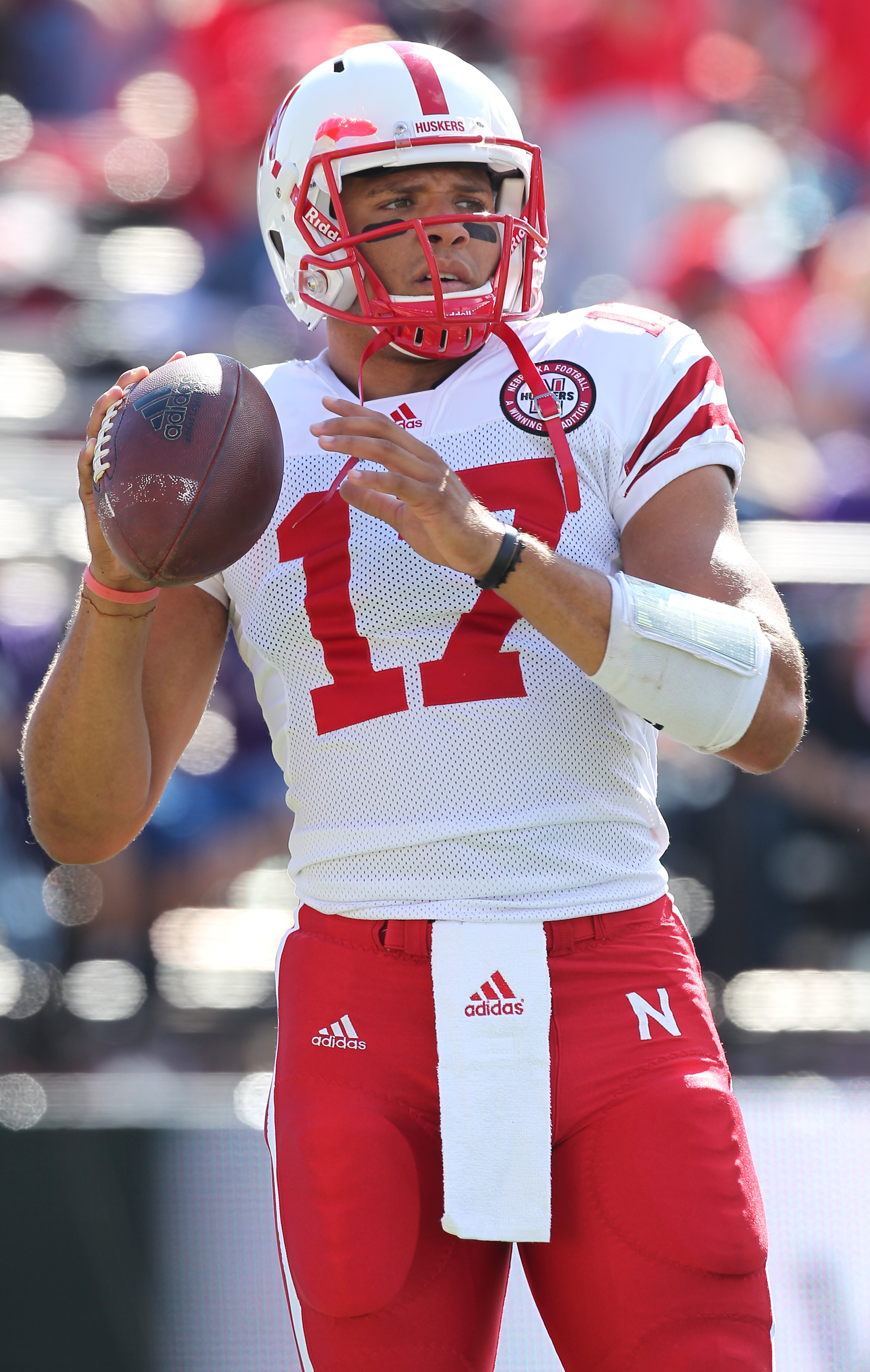 SEATTLE - SEPTEMBER 18: Quarterback Cody Green #17 of the Nebraska Cornhuskers looks on during warmups prior to the game against the Washington Huskies on September 18, 2010 at Husky Stadium in Seattle, Washington. (Photo by Otto Greule Jr/Getty Images)