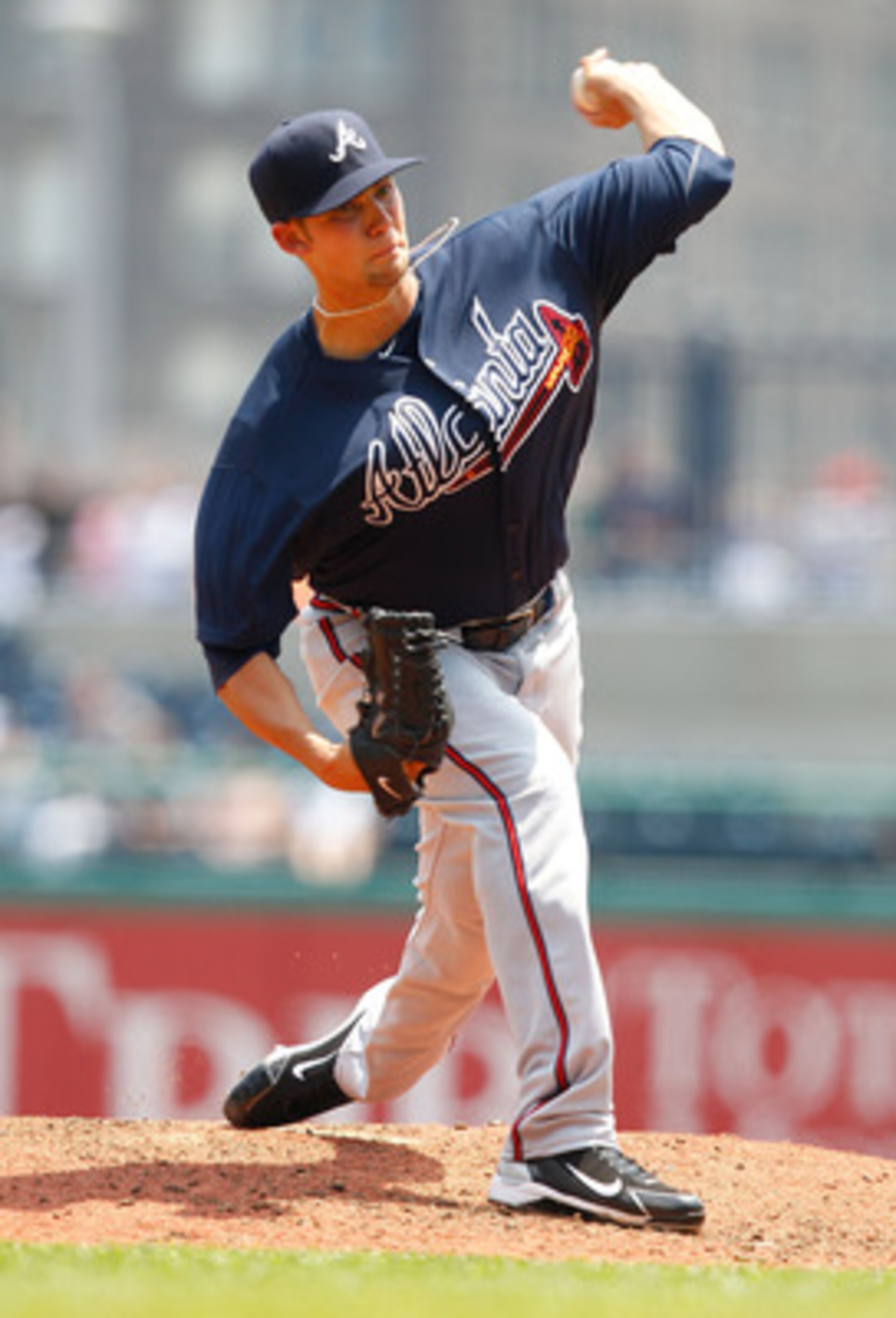PITTSBURGH - MAY 25:  Mike Minor #36 of the Atlanta Braves pitches against the Pittsburgh Pirates during the game on May 25, 2011 at PNC Park in Pittsburgh, Pennsylvania.  (Photo by Jared Wickerham/Getty Images)