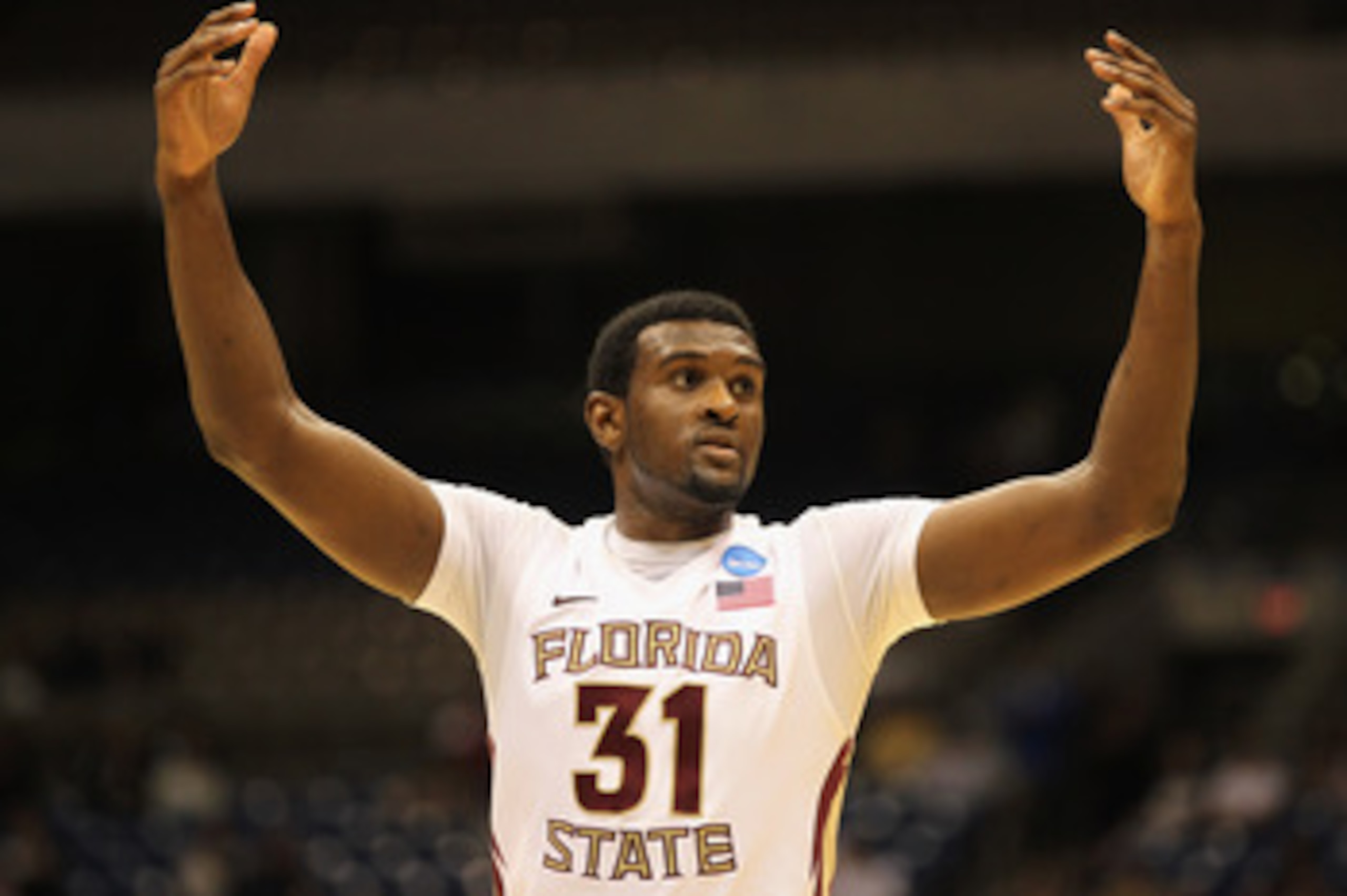 SAN ANTONIO, TX - MARCH 25: Chris Singleton #31 of the Florida State Seminoles reacts during the southwest regional of the 2011 NCAA men's basketball tournament against the Virginia Commonwealth Rams at the Alamodome on March 25, 2011 in San Antonio, Tex SAN ANTONIO, TX - MARCH 25: Chris Singleton #31 of the Florida State Seminoles reacts during the southwest regional of the 2011 NCAA men's basketball tournament against the Virginia Commonwealth Rams at the Alamodome on March 25, 2011 in San Antonio, Tex