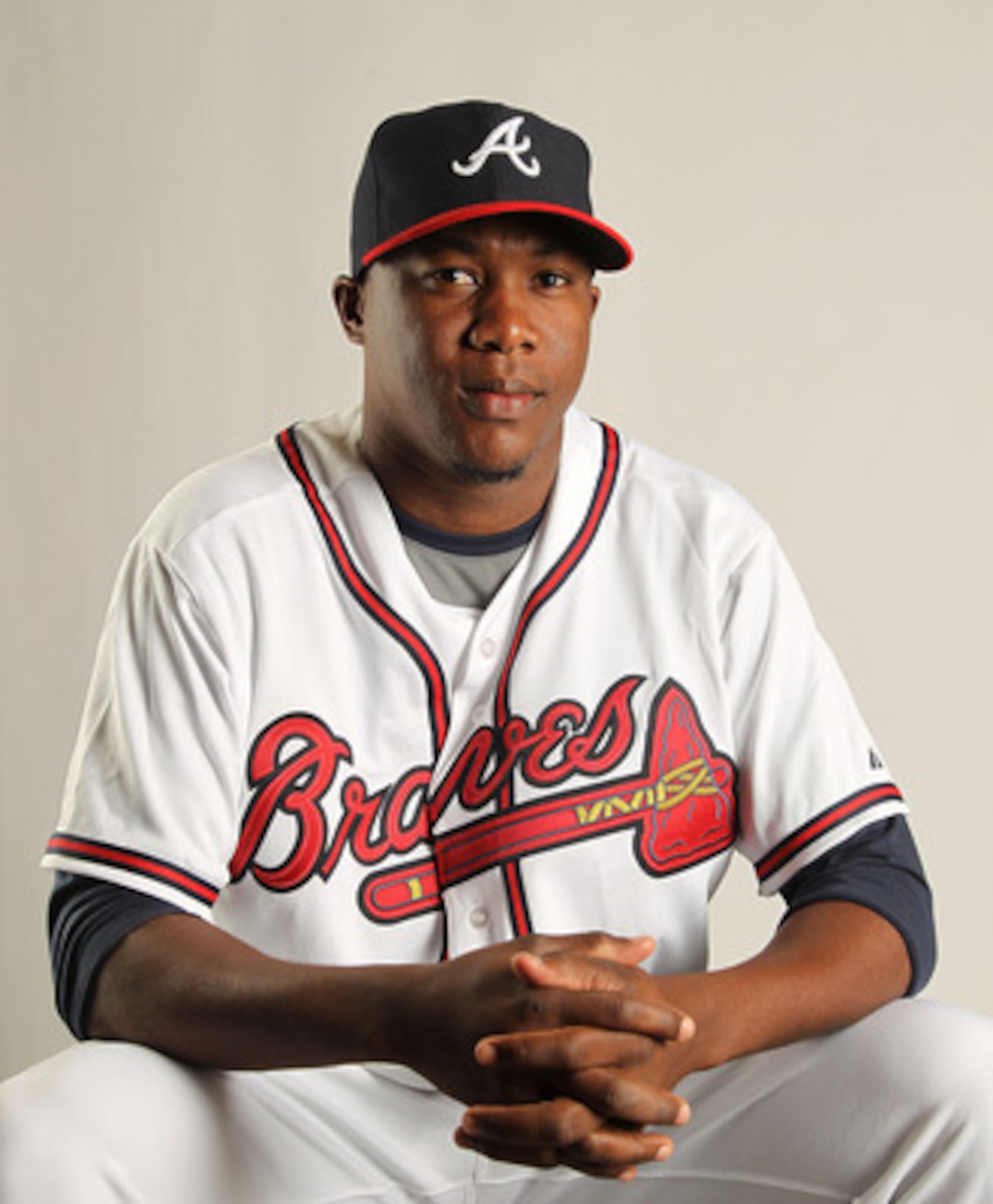 LAKE BUENA VISTA, FL - FEBRUARY 21: Cristhian Martinez #50 of the Atlanta Braves during Photo Day at Champion Stadium at ESPN Wide World of Sports of Complex on February 21, 2011 in Lake Buena Vista, Florida. (Photo by Mike Ehrmann/Getty Images)