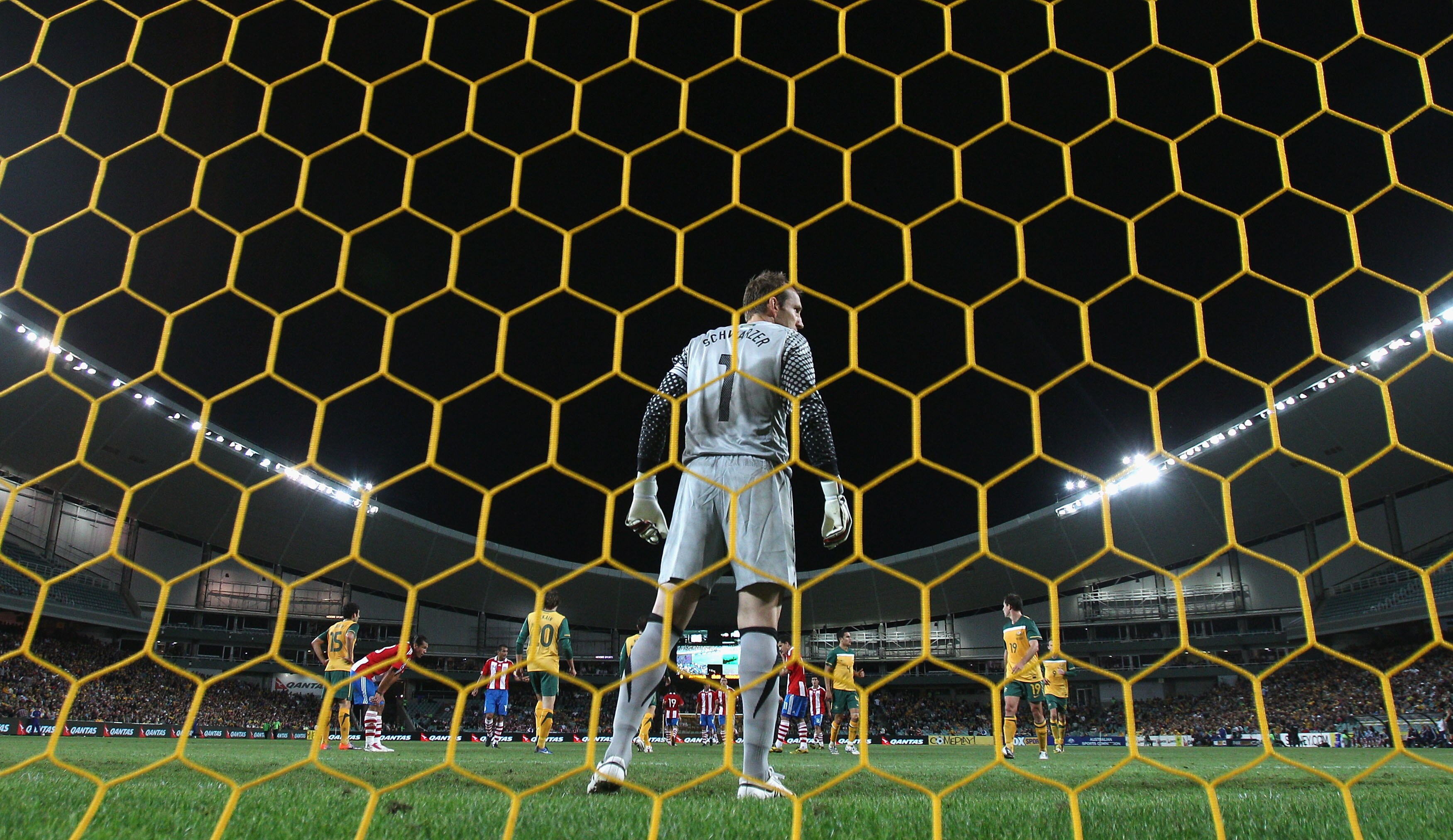 SYDNEY, AUSTRALIA - OCTOBER 09:  Mark Schwarzer of Australia looks on during the friendly match between the Australian Socceroos and Paraguay at the Sydney Football Stadium on October 9, 2010 in Sydney, Australia.  (Photo by Ryan Pierse/Getty Images)