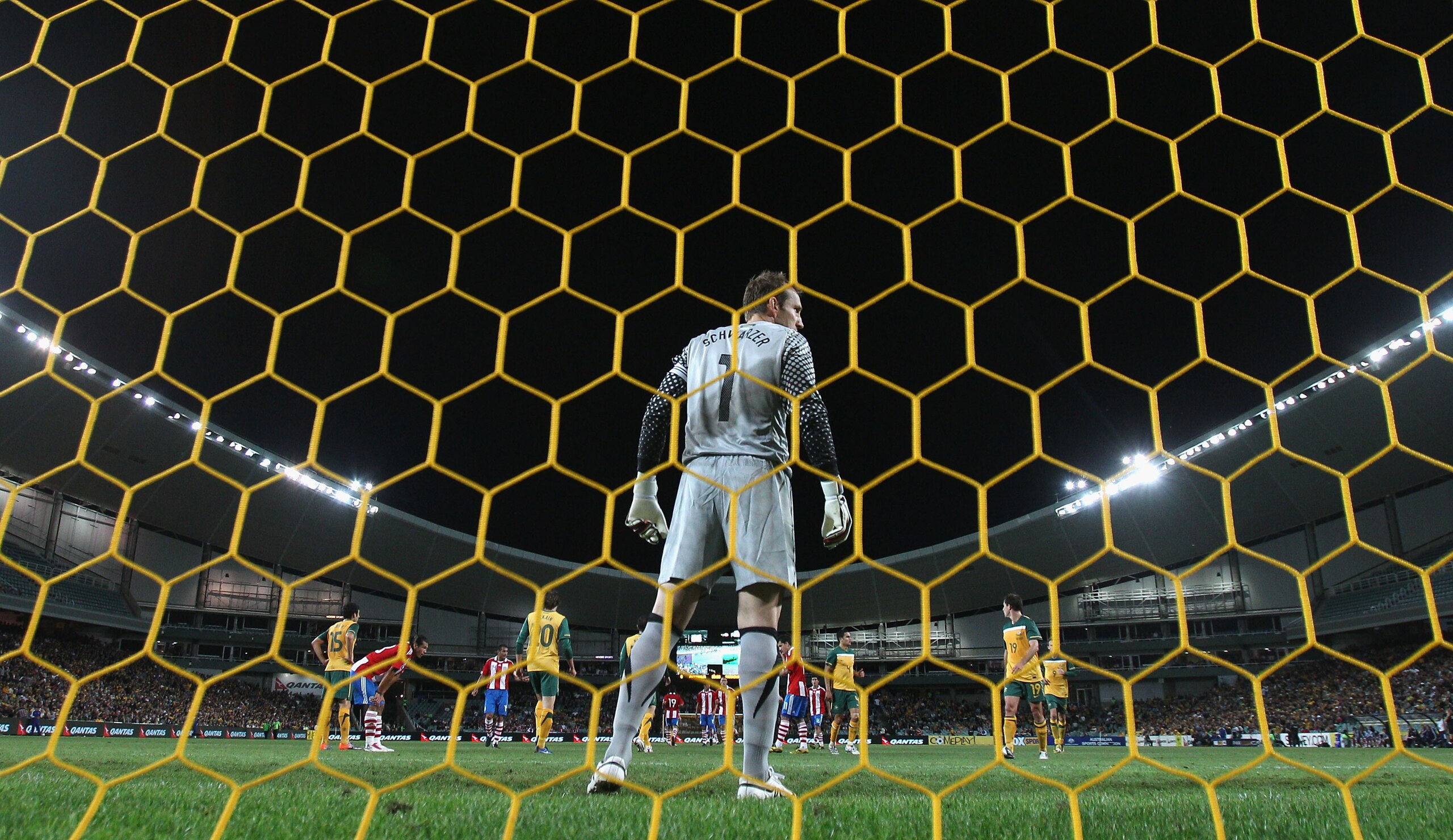 SYDNEY, AUSTRALIA - OCTOBER 09:  Mark Schwarzer of Australia looks on during the friendly match between the Australian Socceroos and Paraguay at the Sydney Football Stadium on October 9, 2010 in Sydney, Australia.  (Photo by Ryan Pierse/Getty Images)