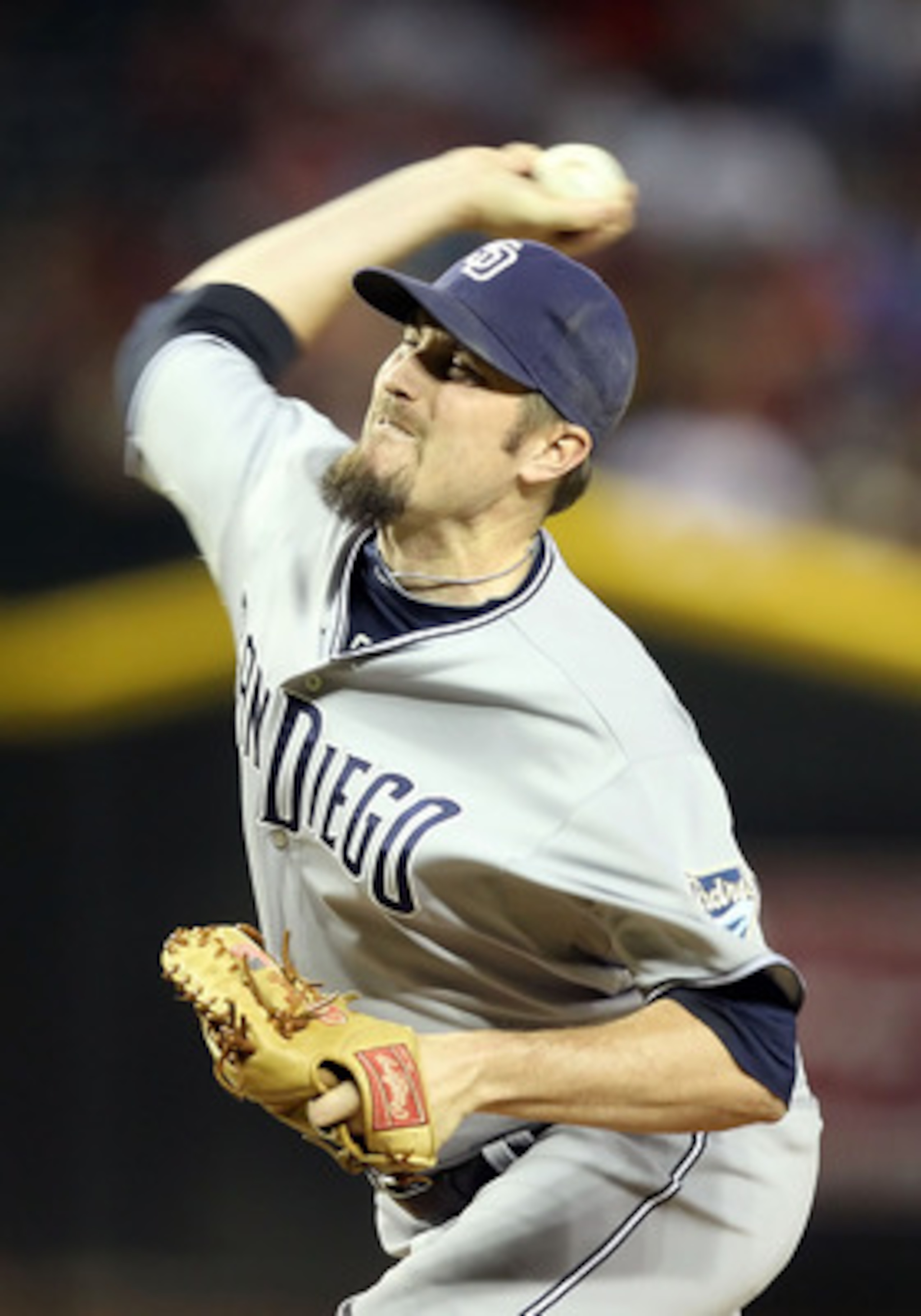 PHOENIX, AZ - MAY 16: Relief pitcher Chad Qualls #50 of the San Diego Padres pitches against the Arizona Diamondbacks during the Major League Baseball game at Chase Field on May 16, 2011 in Phoenix, Arizona. (Photo by Christian Petersen/Getty Images) PHOENIX, AZ - MAY 16: Relief pitcher Chad Qualls #50 of the San Diego Padres pitches against the Arizona Diamondbacks during the Major League Baseball game at Chase Field on May 16, 2011 in Phoenix, Arizona. (Photo by Christian Petersen/Getty Images)